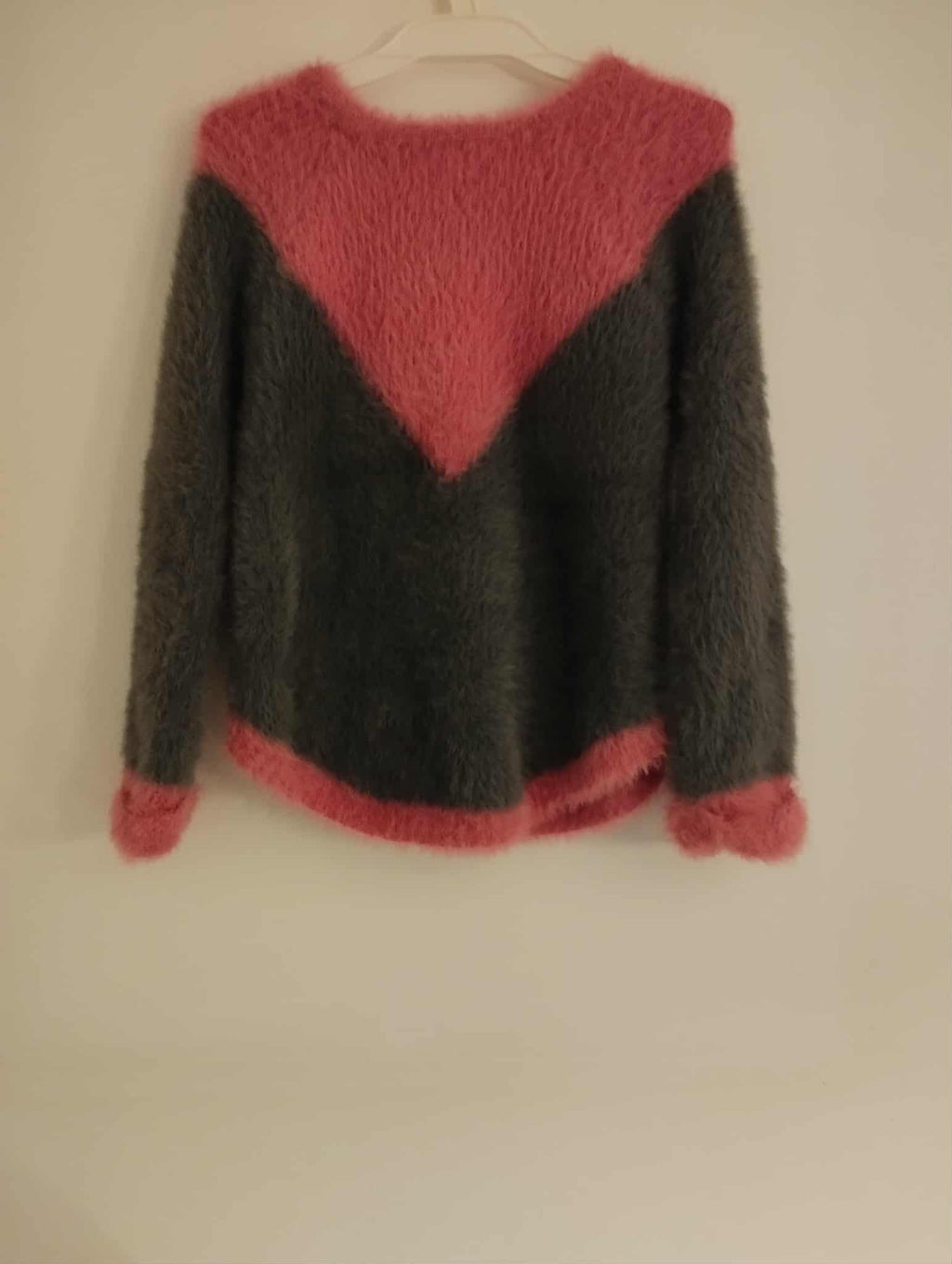 Pull Laine Rose et Gris "Orchestra" 4 Ans