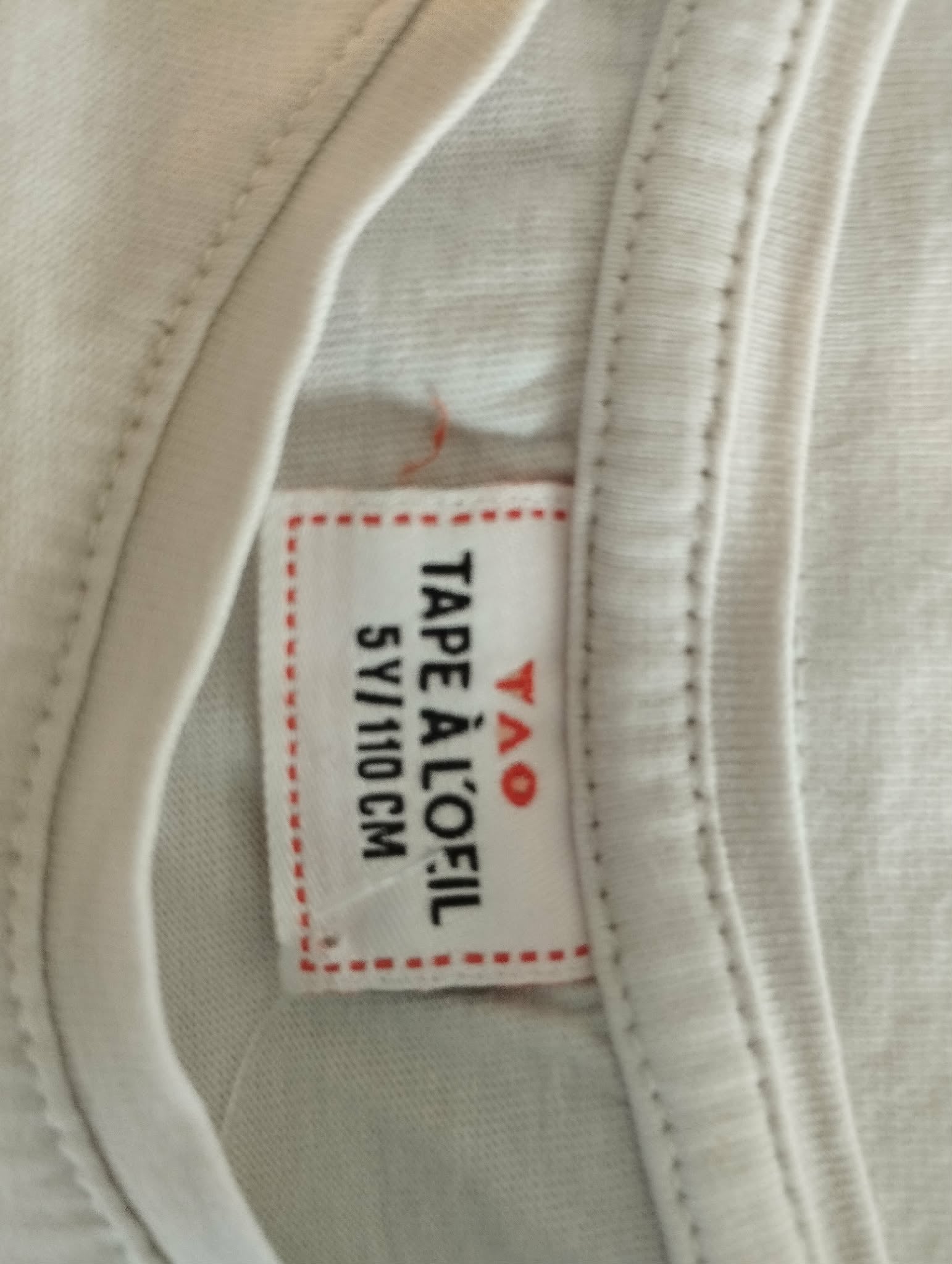 Tee-Shirt Manches Courtes "Tape à L'Oeil" 5 Ans