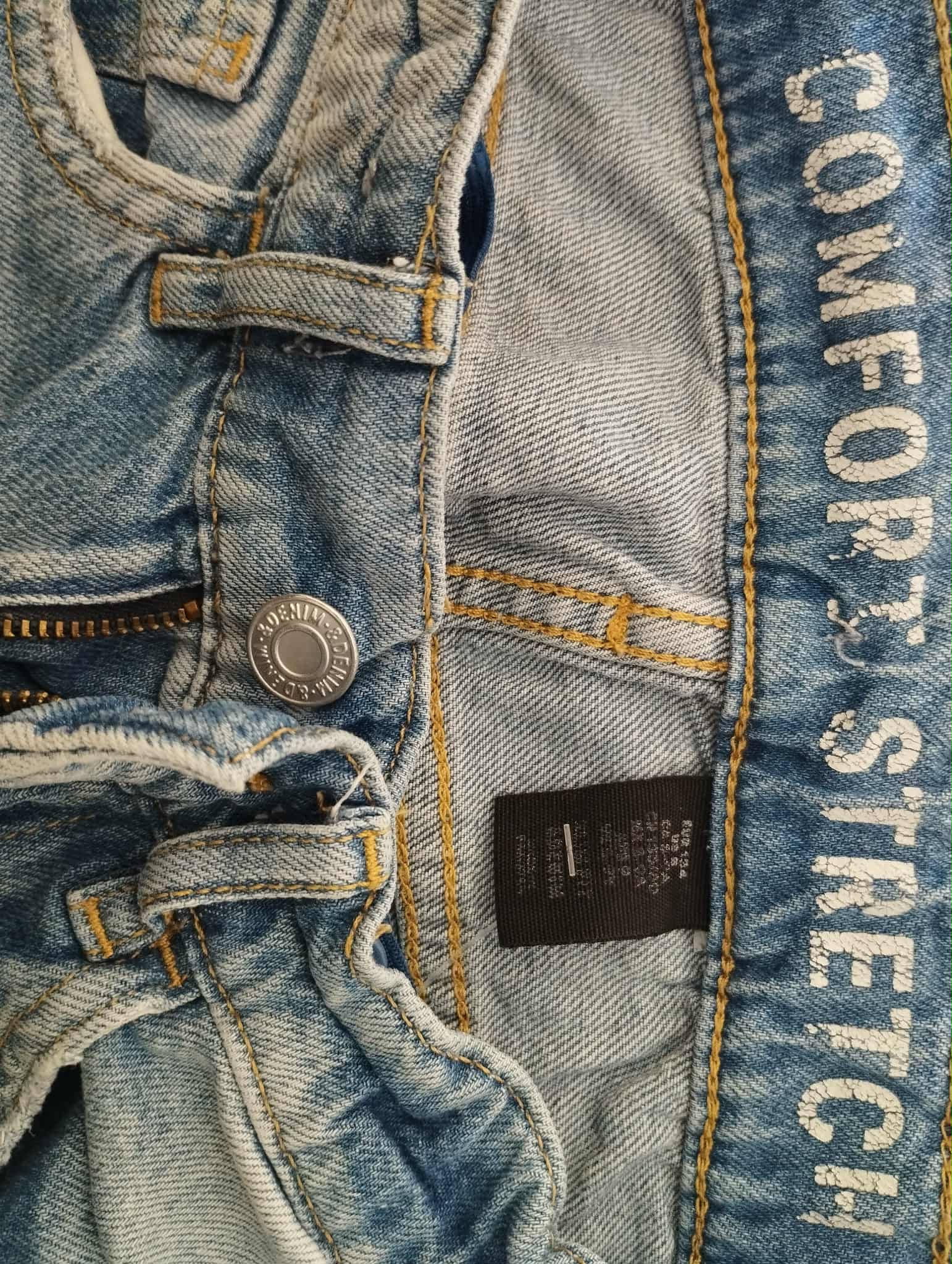 Pantacourt Jean Bleu Clair "Comfort Stretch" 10 Ans