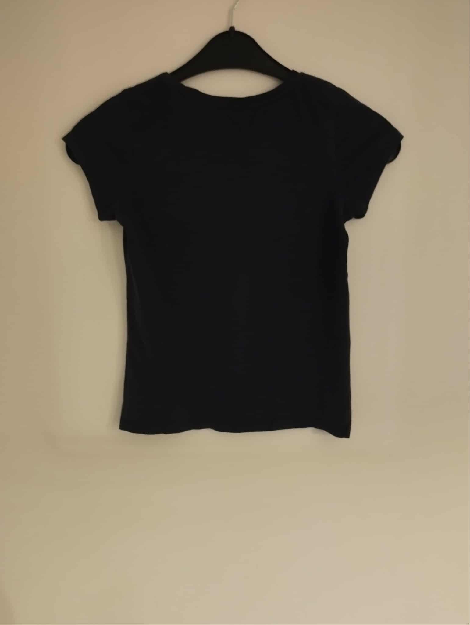 Tee-Shirt Manches Courtes Noir 12 Ans