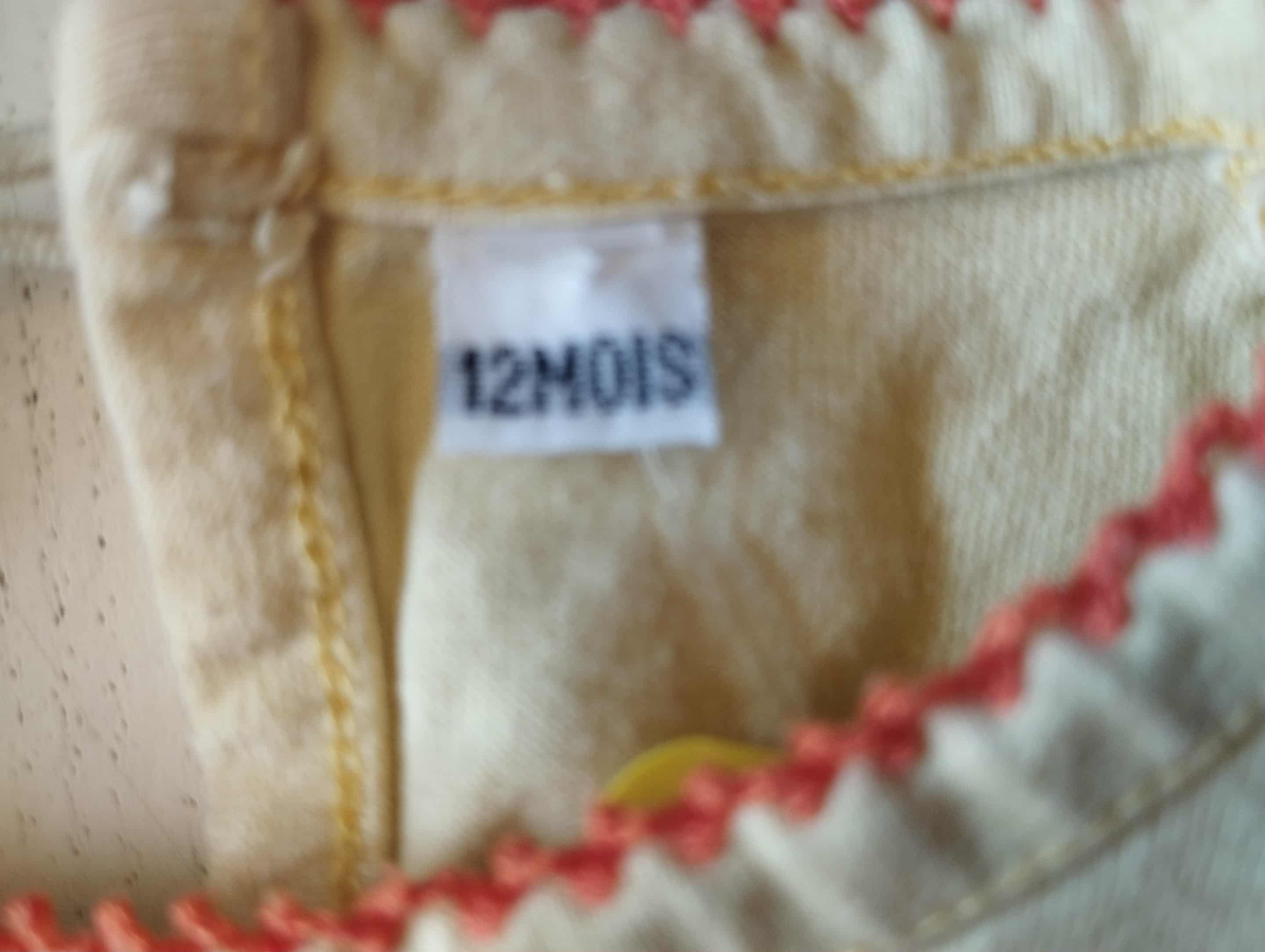 Débardeur Manches Volants 12 Mois