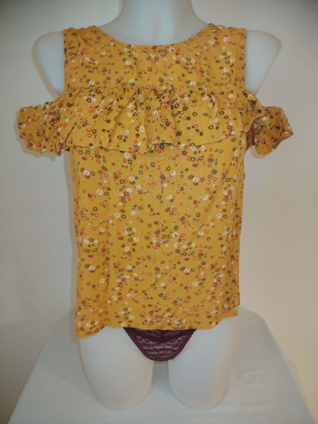 Tee-Shirt Débardeur + Manches Courtes Tombante "Kiabi" 18 ans/ 164-170 /M