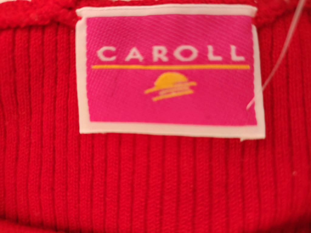 Tee-Shirt/ Pull Léger Manches Longues Rouge "Caroll" Taille 4 = 38-40/M