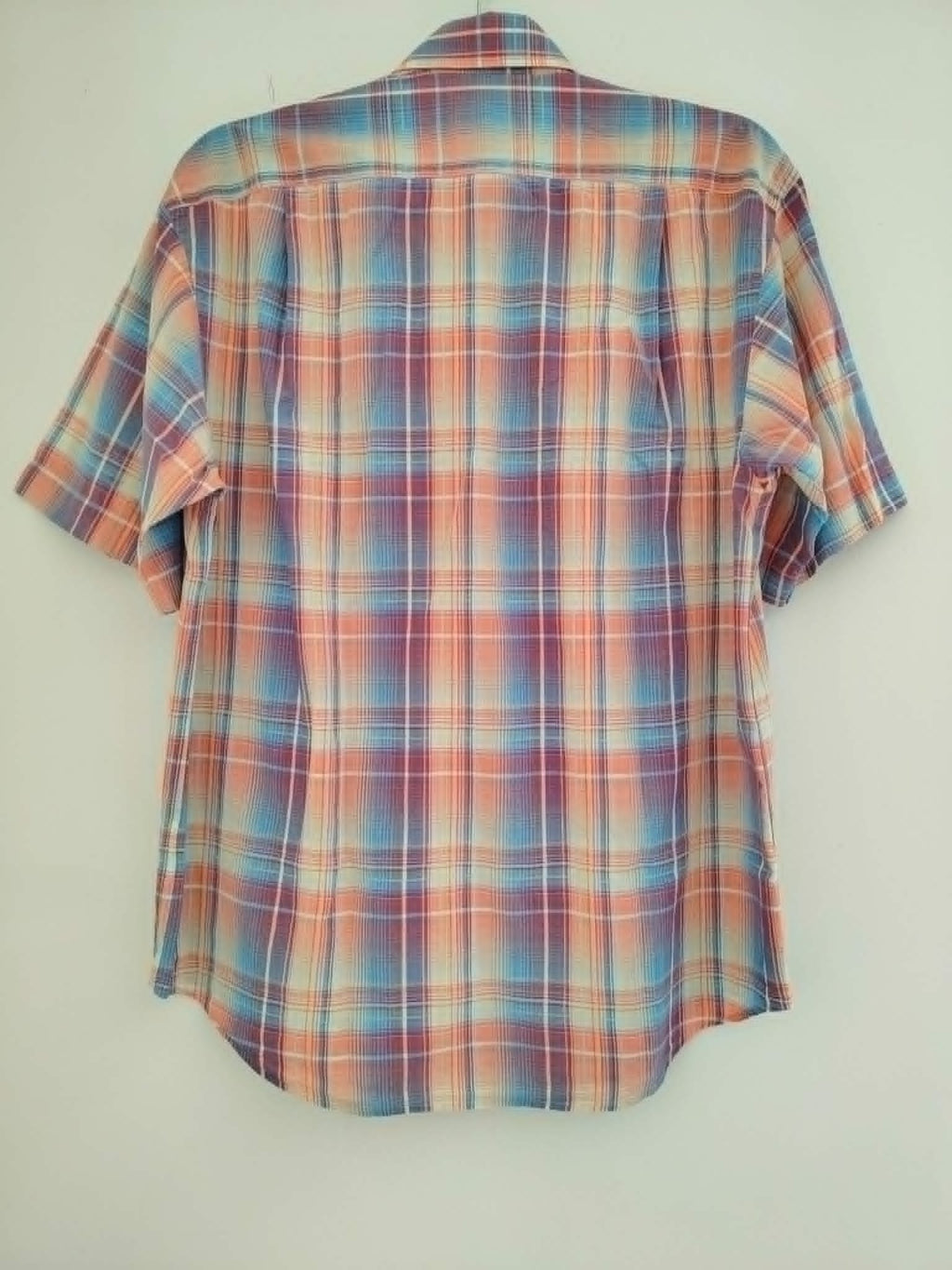Chemise Carreaux Manches Courtes "Quinze Serge Blanco" 40-42/L