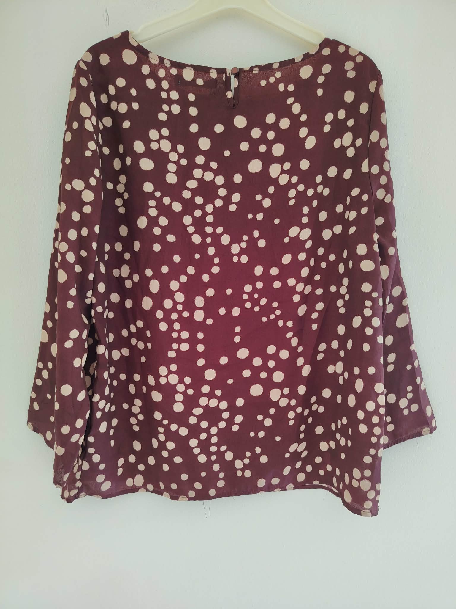 Blouse Bordeaux Manches Longues "Chose Promise" 38/M