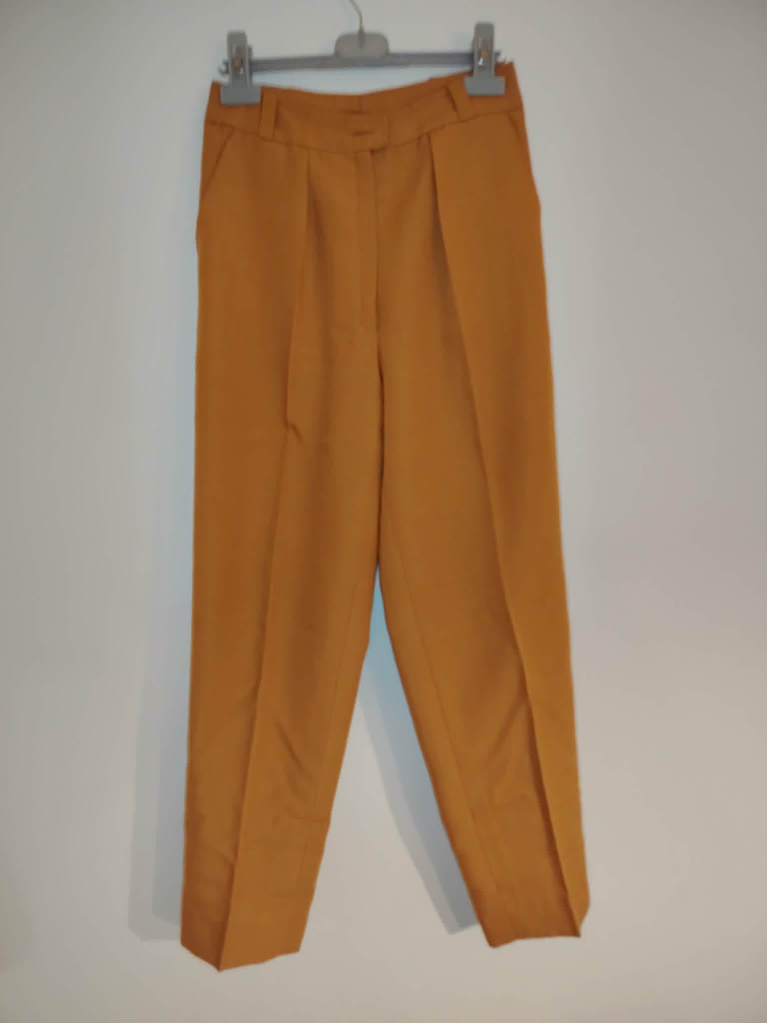 Ensemble Tailleur Moutarde Veste/ Pantalon Droit XS/S