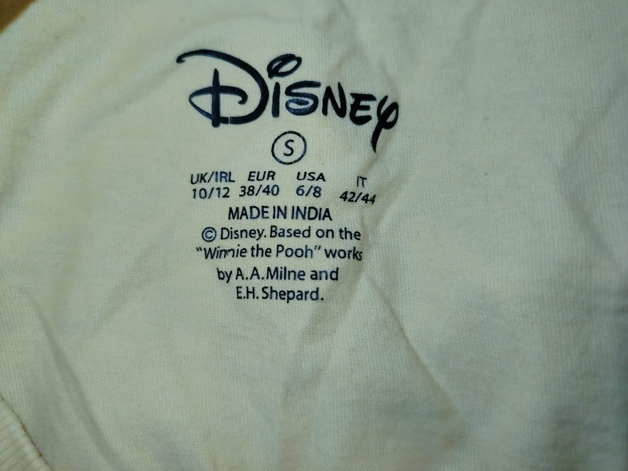Tee-Shirt Manches Courtes Jaune "Disney" 36/S