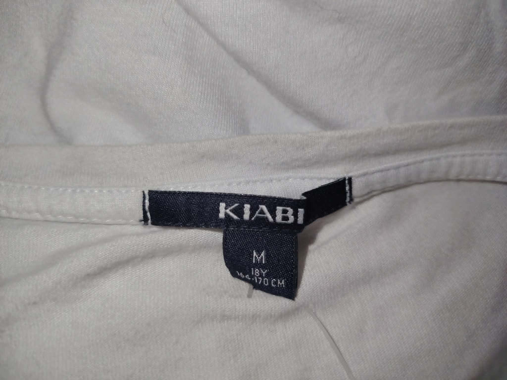 Tee-Shirt Blanc Manches Longues "Kiabi" 18 ans/164-170cm/M
