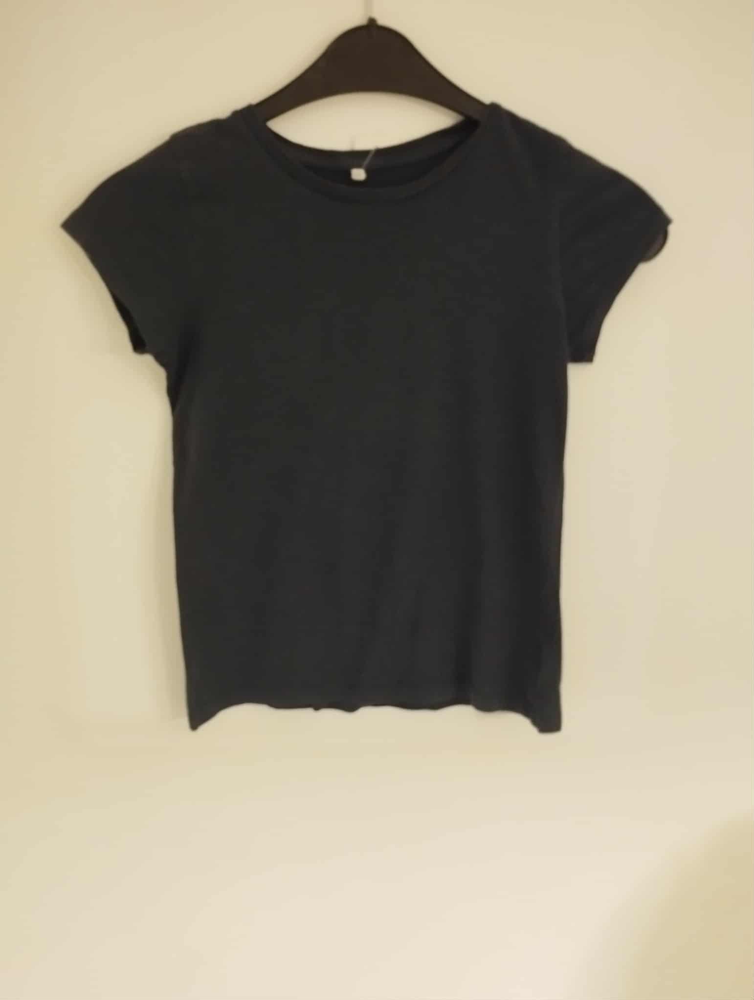 Tee-Shirt Manches Courtes Noir 12 Ans