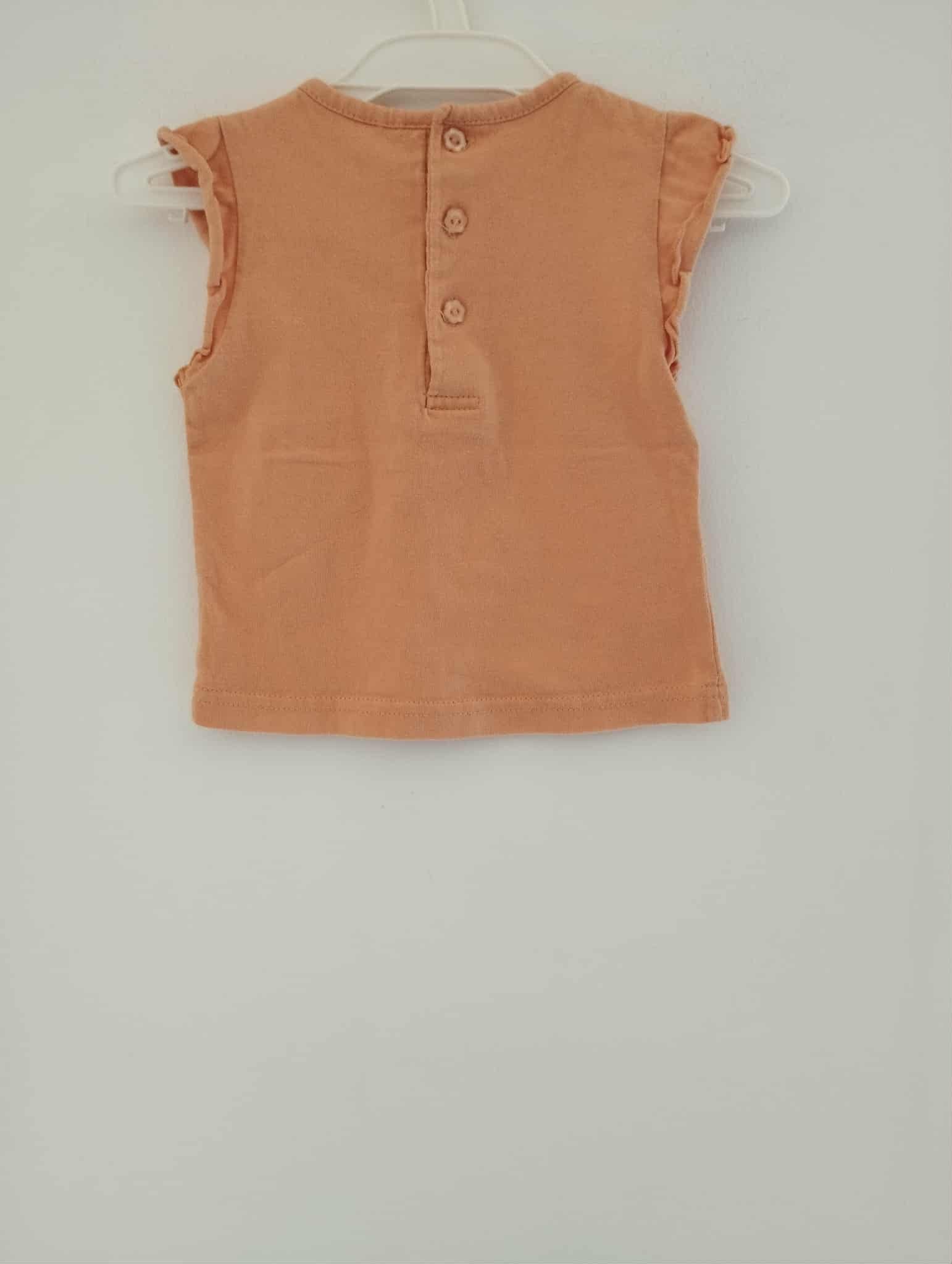Débardeur Basic Manches Volants 12 Mois