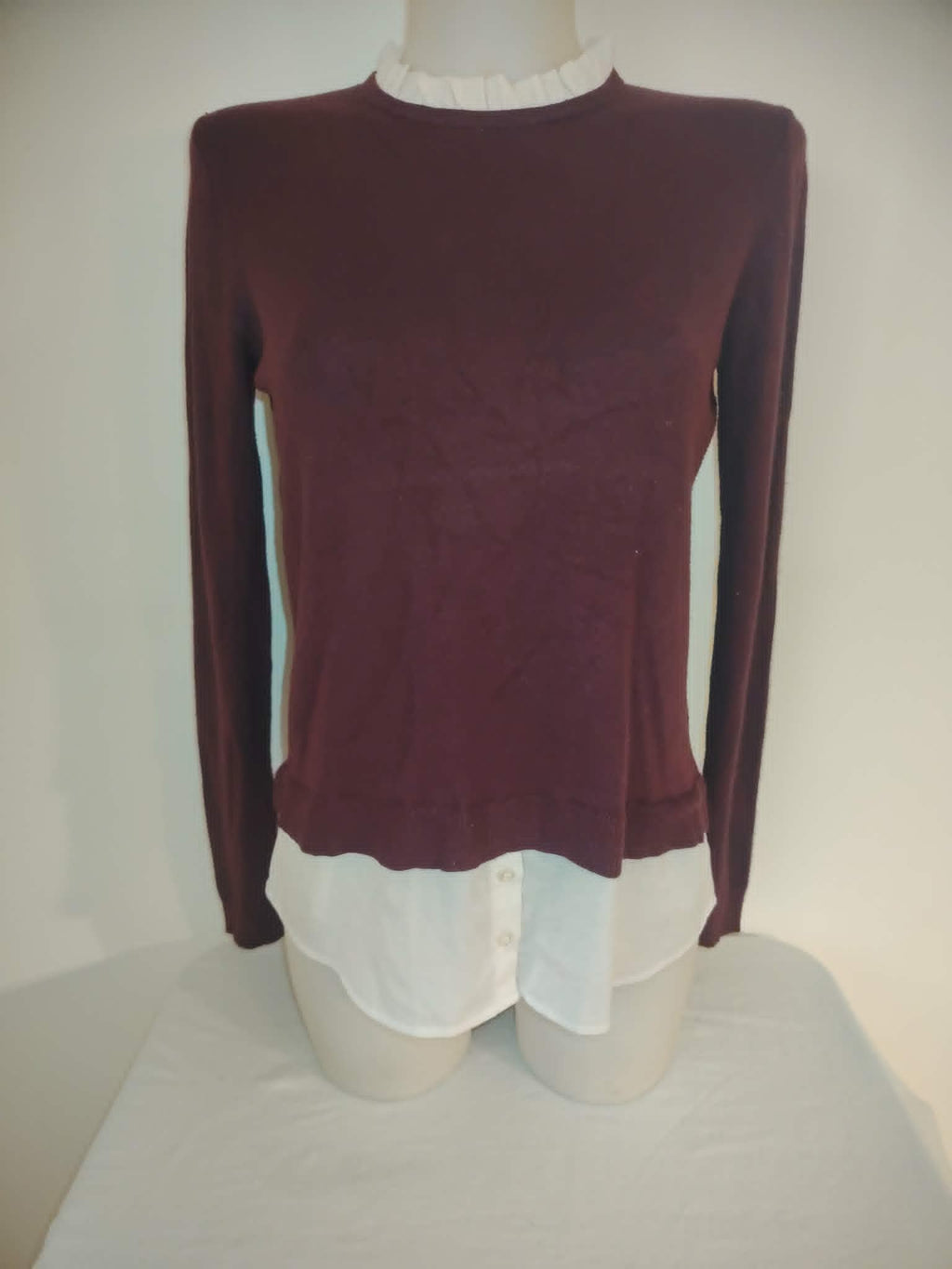 Pull Léger Effet Chemise Intégré "Pimkie" 38/M