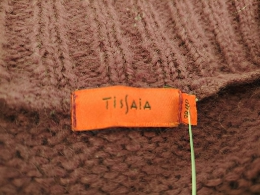 Gilet Long Violet Maille "Tissaia" 38-40/M