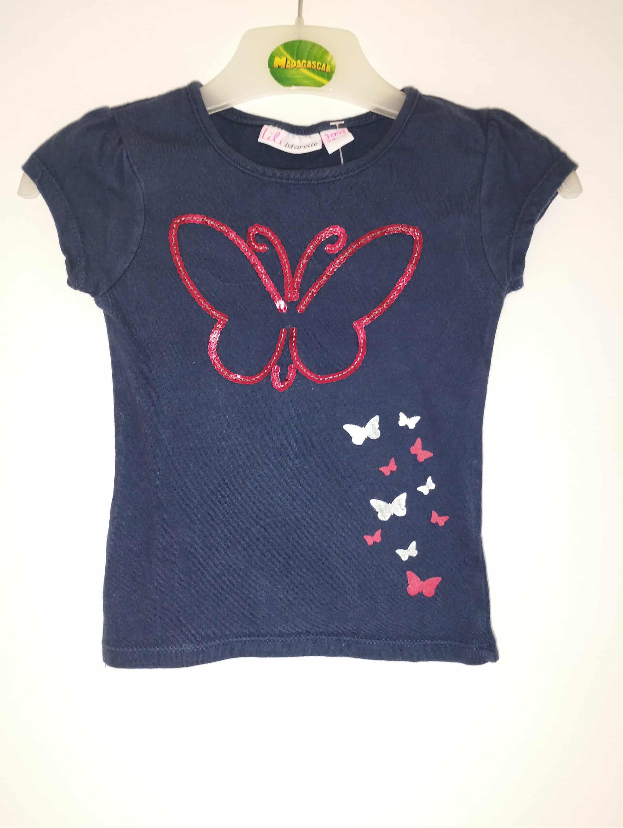 Tee-Shirt Manches Courtes "Lili Marelle" 3 Ans