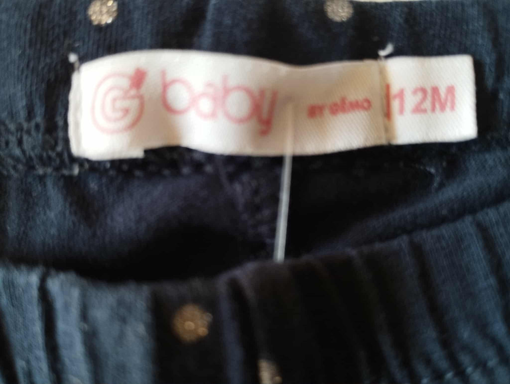 Pantacourt Legging Bleu Marine "Gémo" 12 Mois