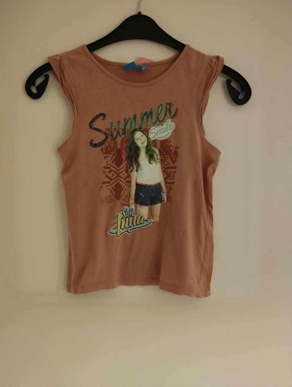 Débardeur Rose Saumon "Soy Luna" 10 Ans