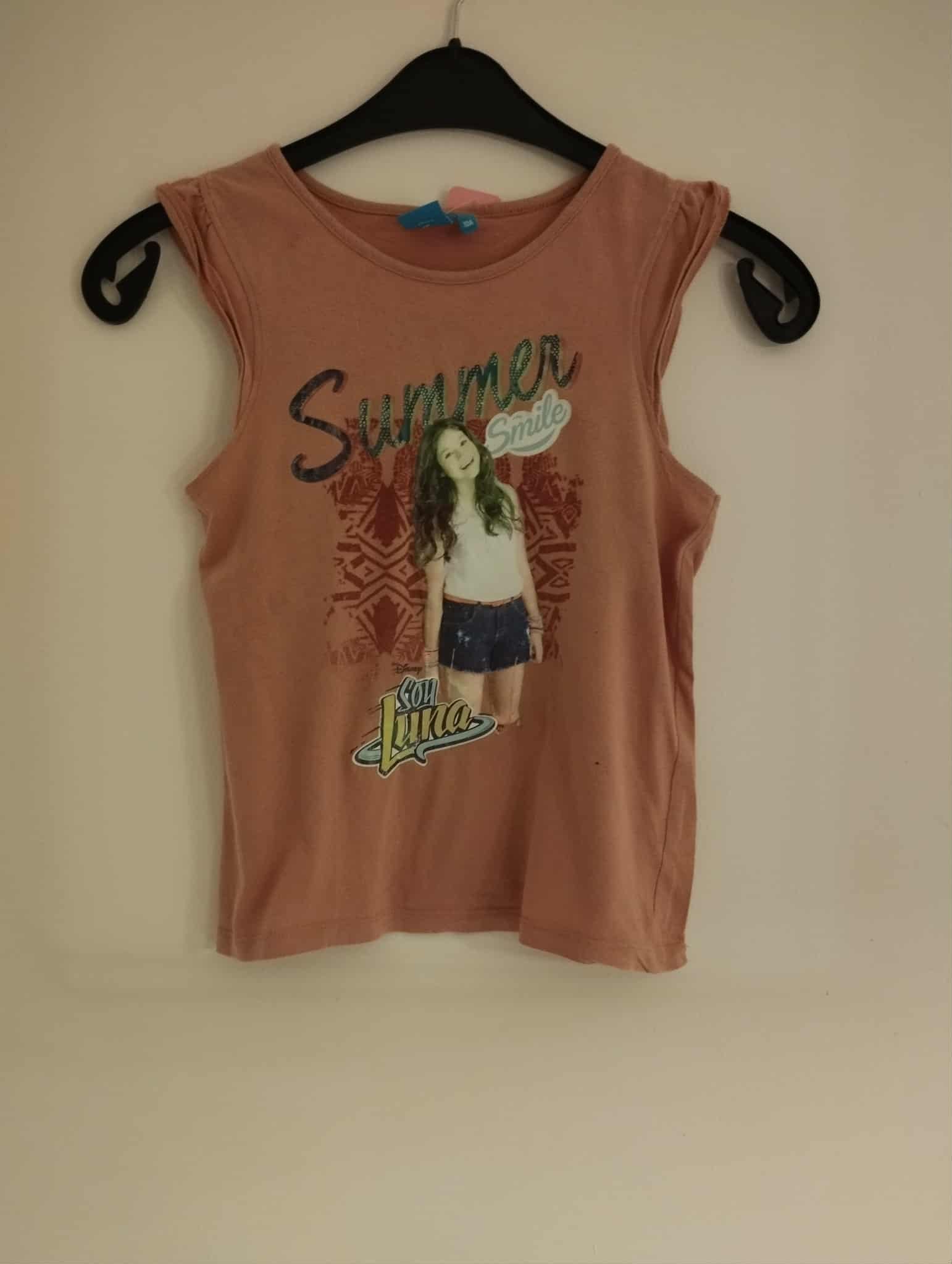 Débardeur Rose Saumon "Soy Luna" 10 Ans