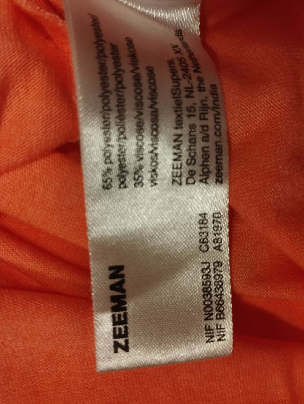 Tee-Shirt Manches Longues "Zeeman" 5/6 Ans