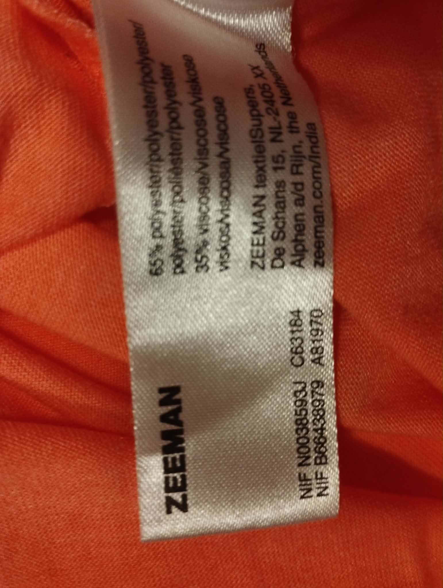Tee-Shirt Manches Longues "Zeeman" 5/6 Ans