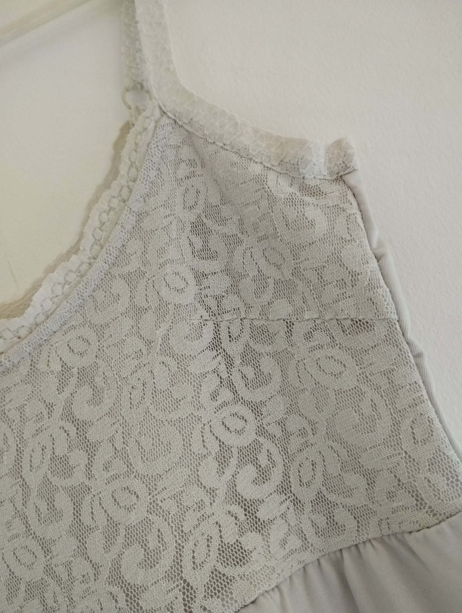 Robe Blanche Bretelles "Cream" Taille 34/XS