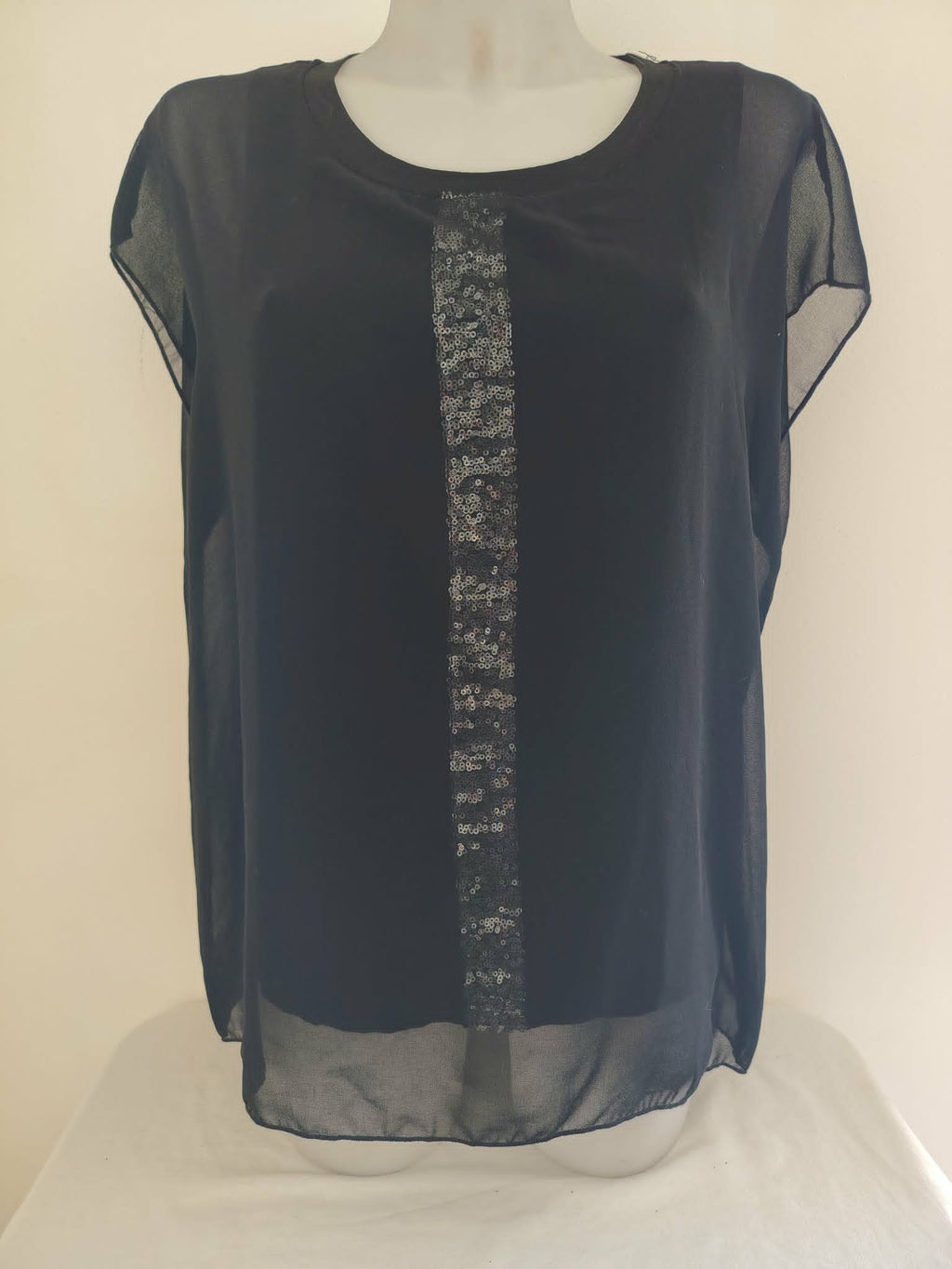 Tee-Shirt Noir Manches Courtes "U Collection" 40/M