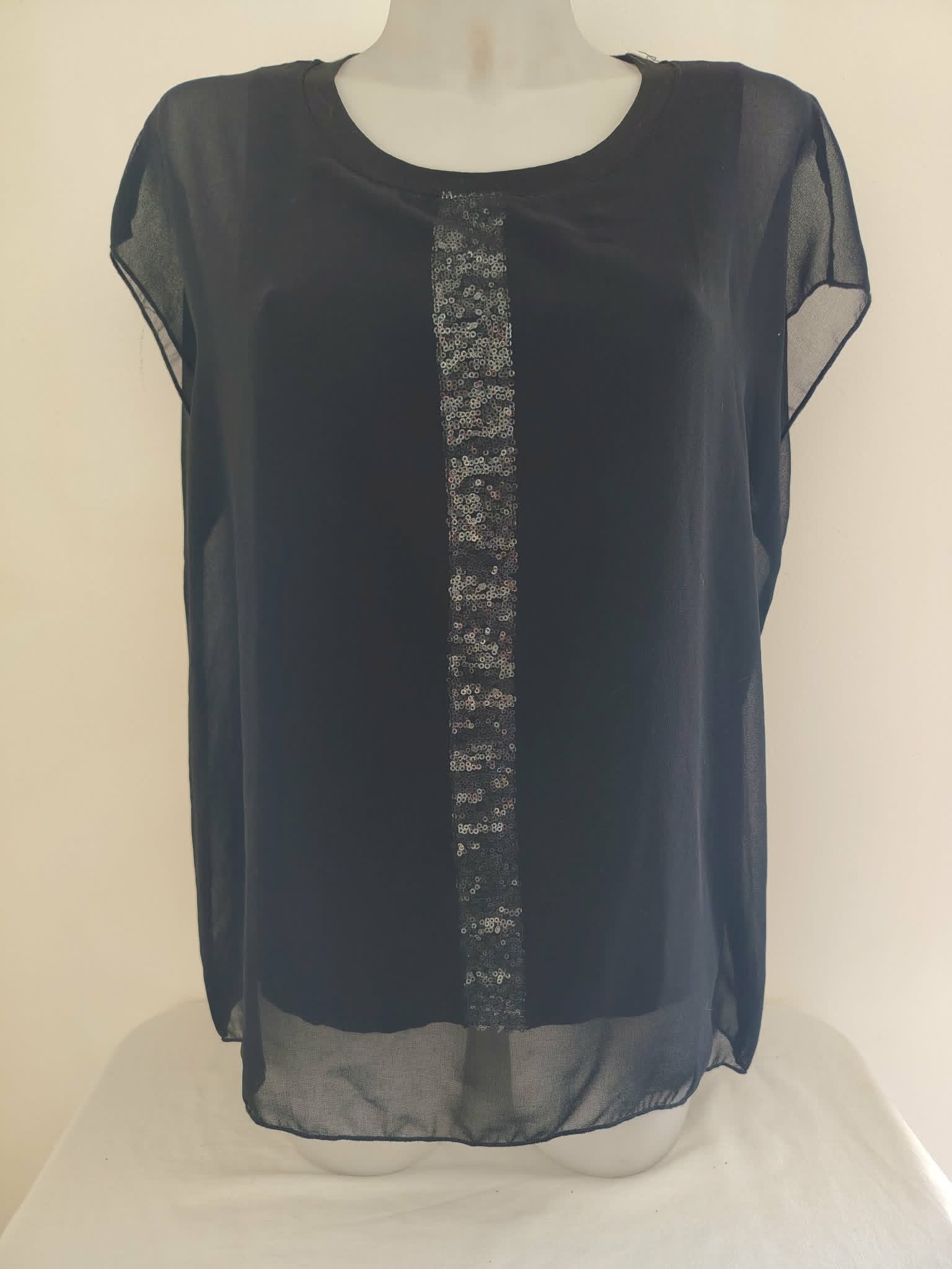 Tee-Shirt Noir Manches Courtes "U Collection" 40/M