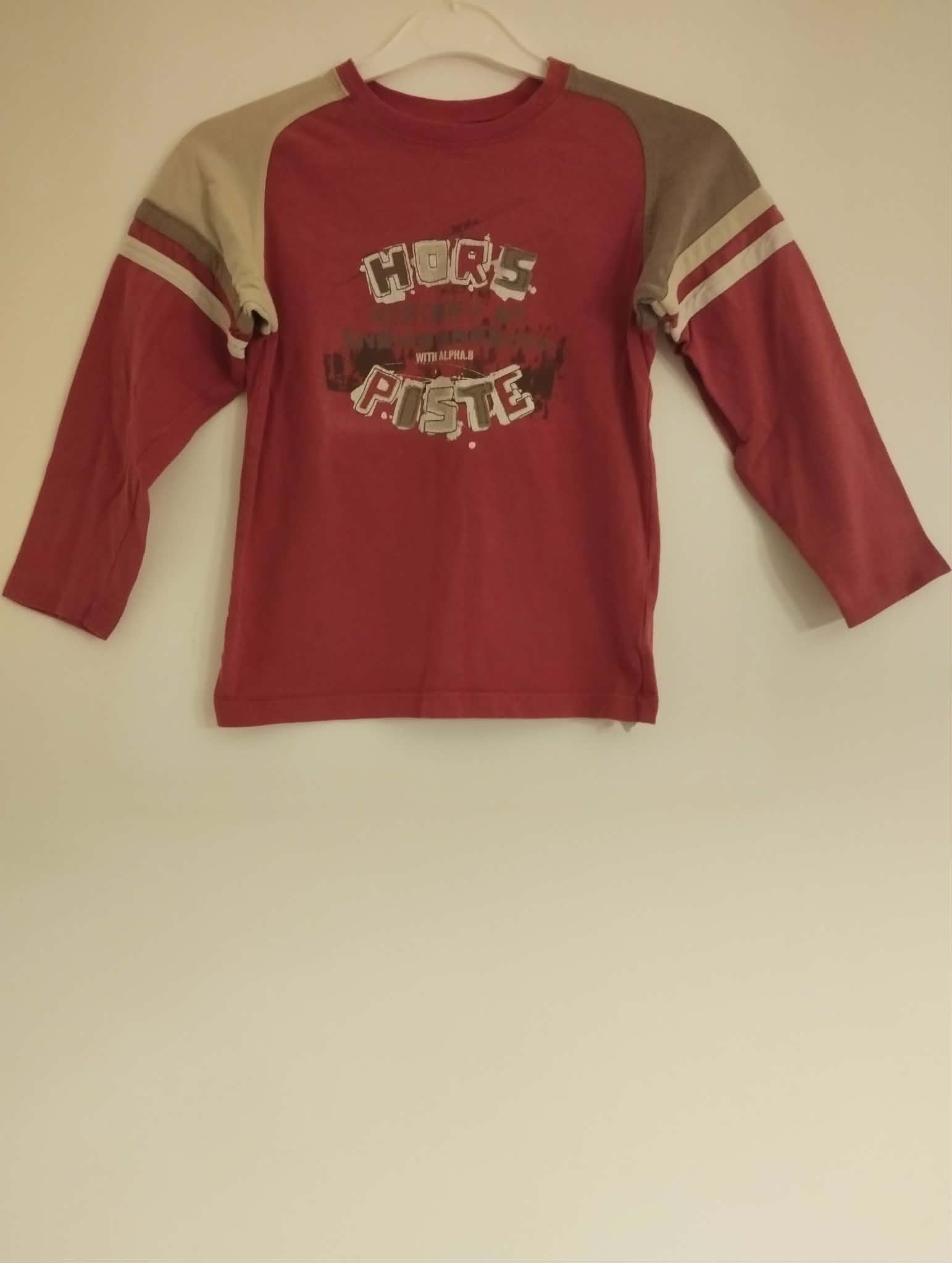 Tee-Shirt Manches Longues "Alphabet" 8 Ans