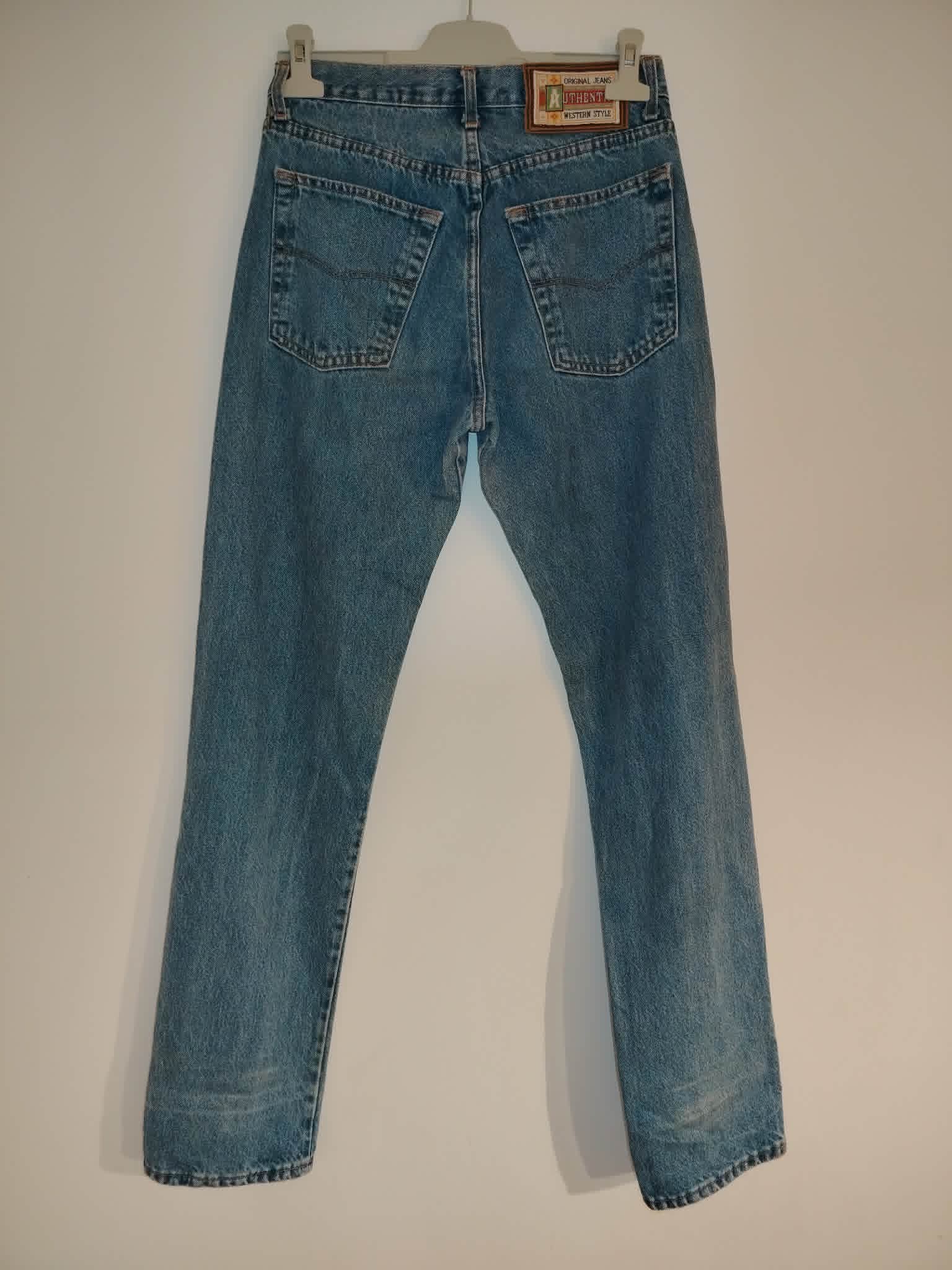 Jean Taille Haute Droit Bleu XS/S