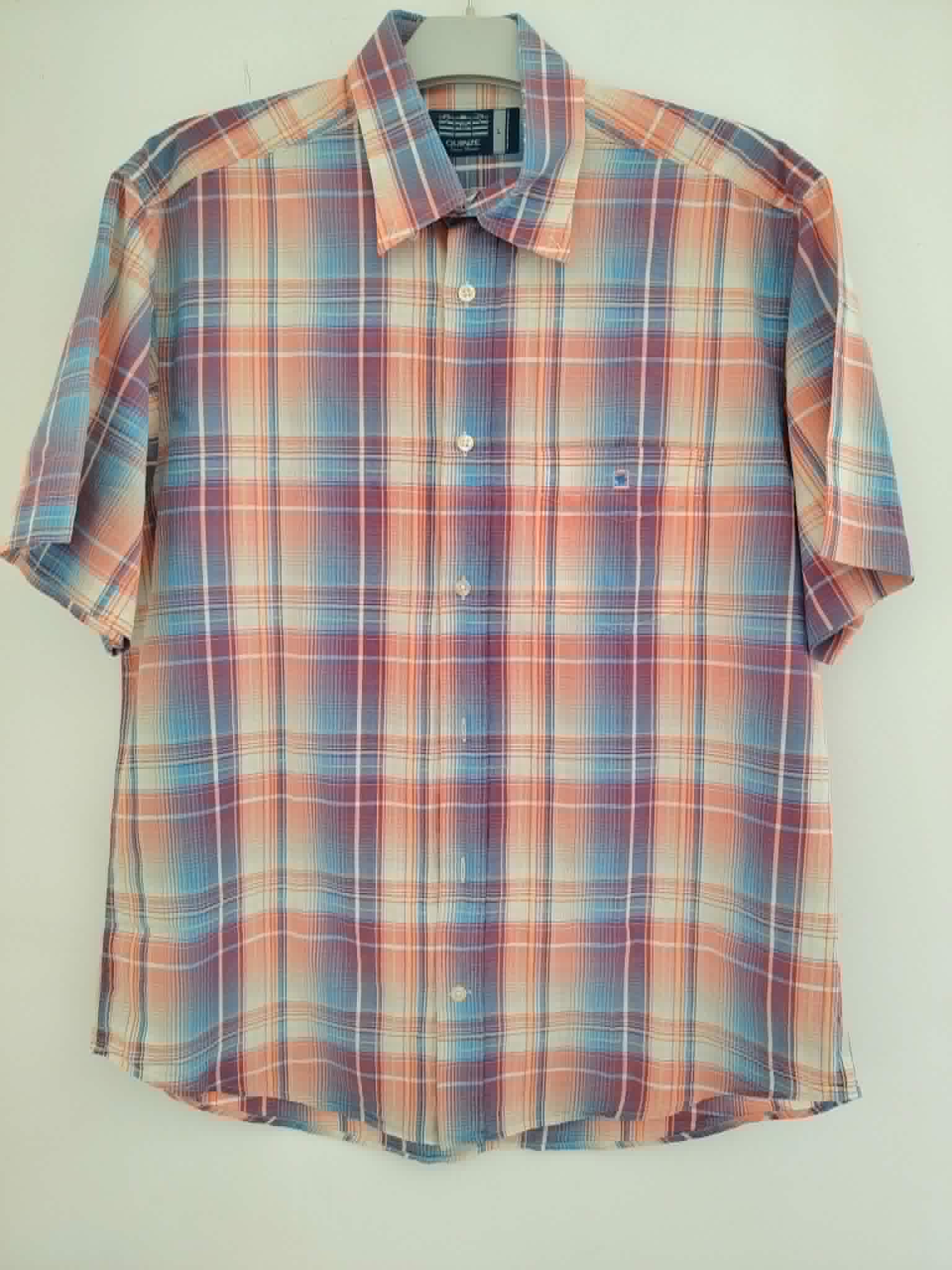 Chemise Carreaux Manches Courtes "Quinze Serge Blanco" 40-42/L