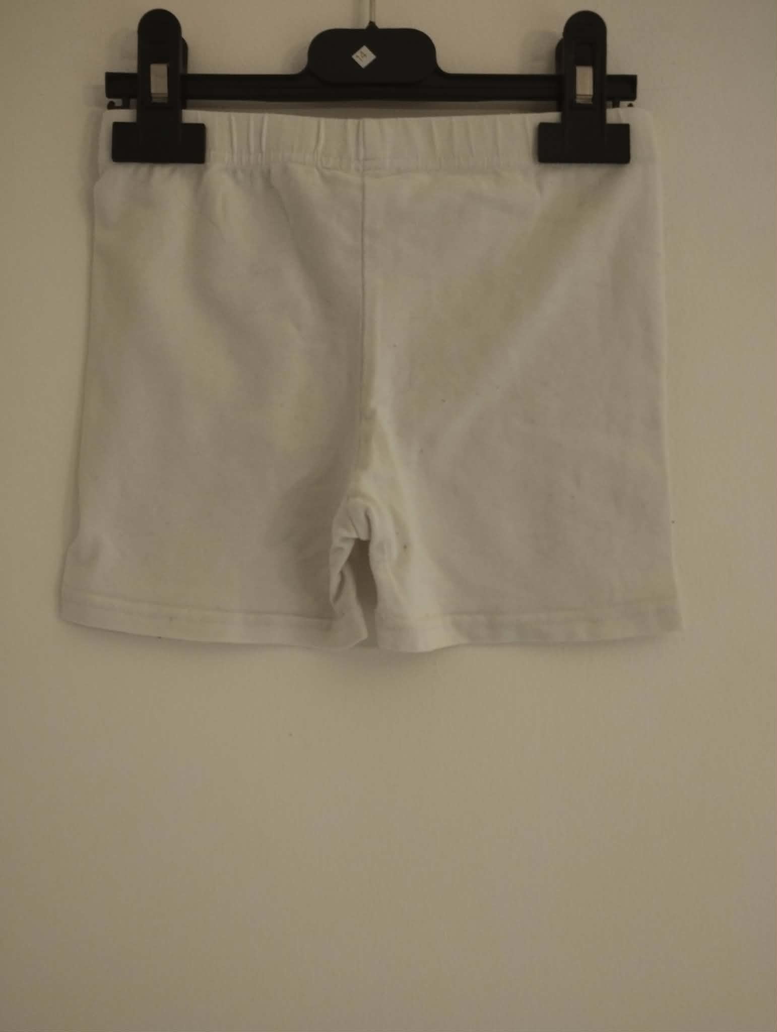 Short Cycliste Blanc "Zeeman" 7/8 Ans