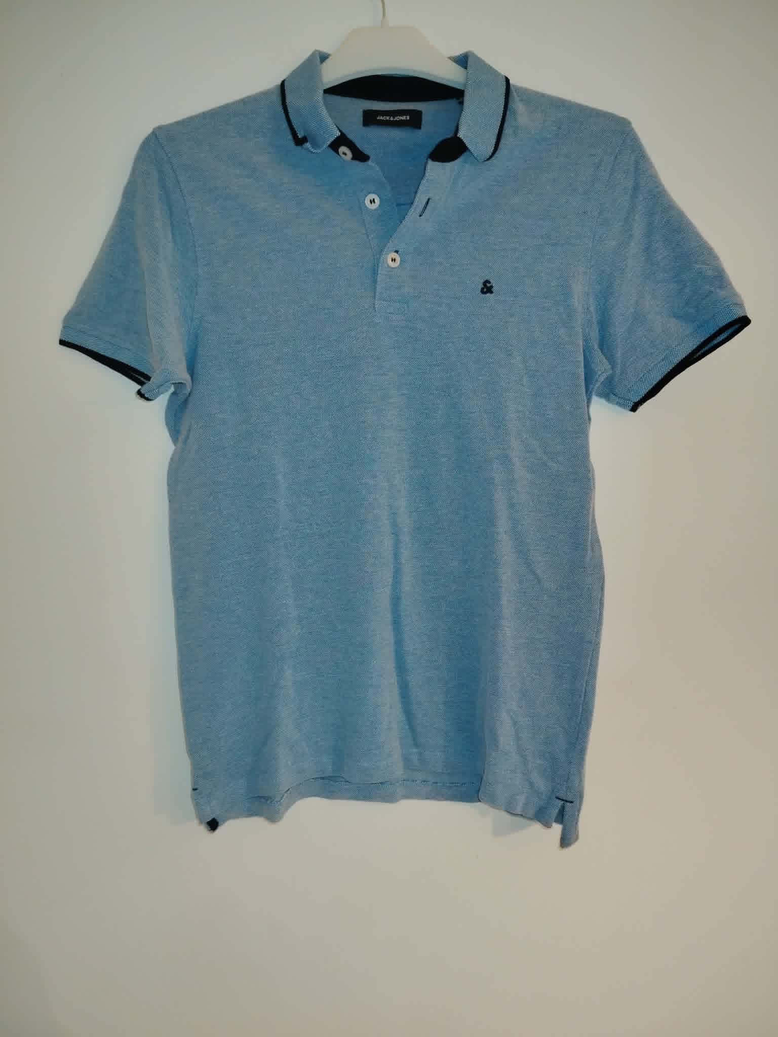 Polo Manches Courtes Bleu "Jack & Jones" 36/S