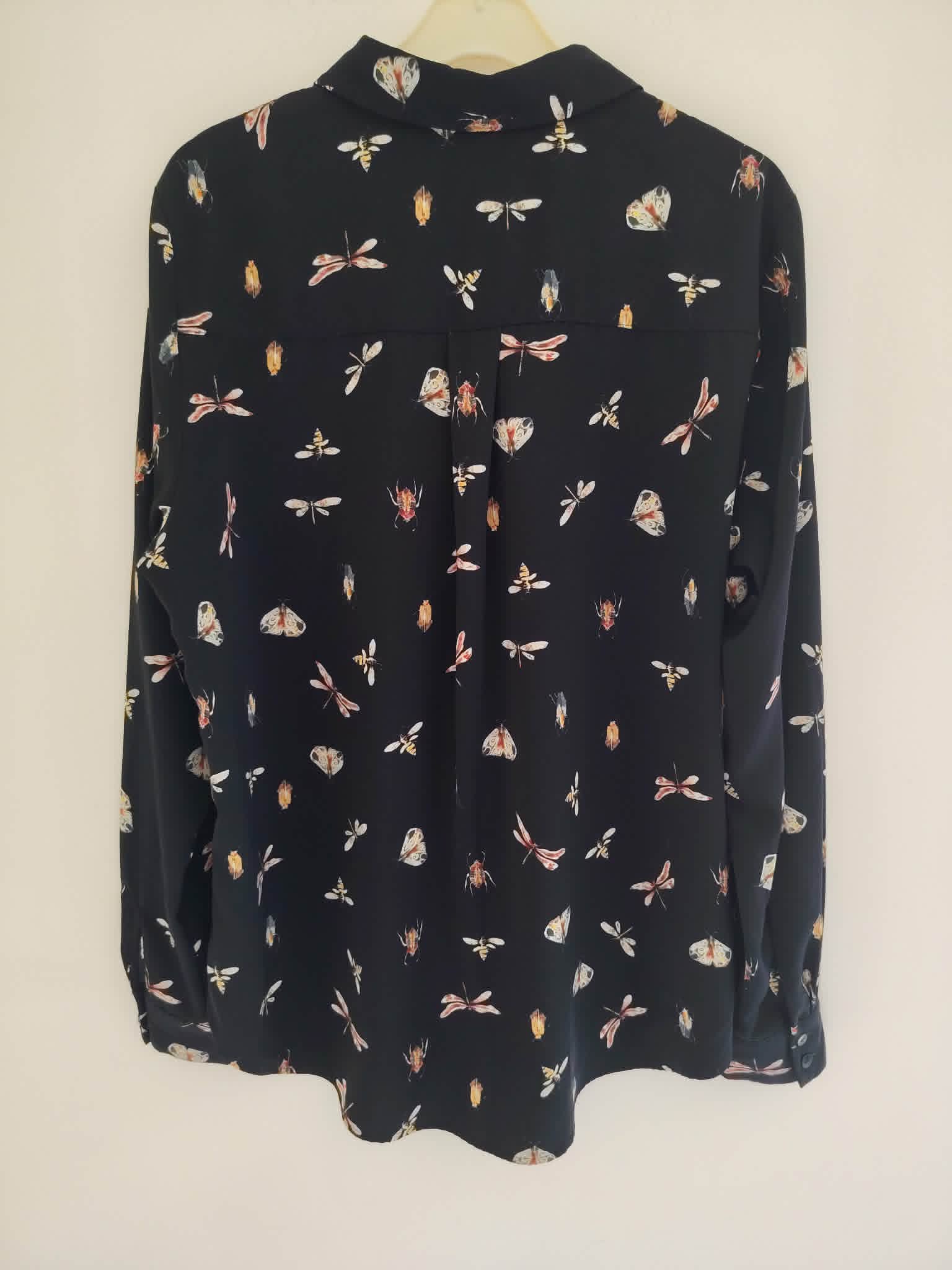Chemise Manches Longues Noir "H&M" 38/M