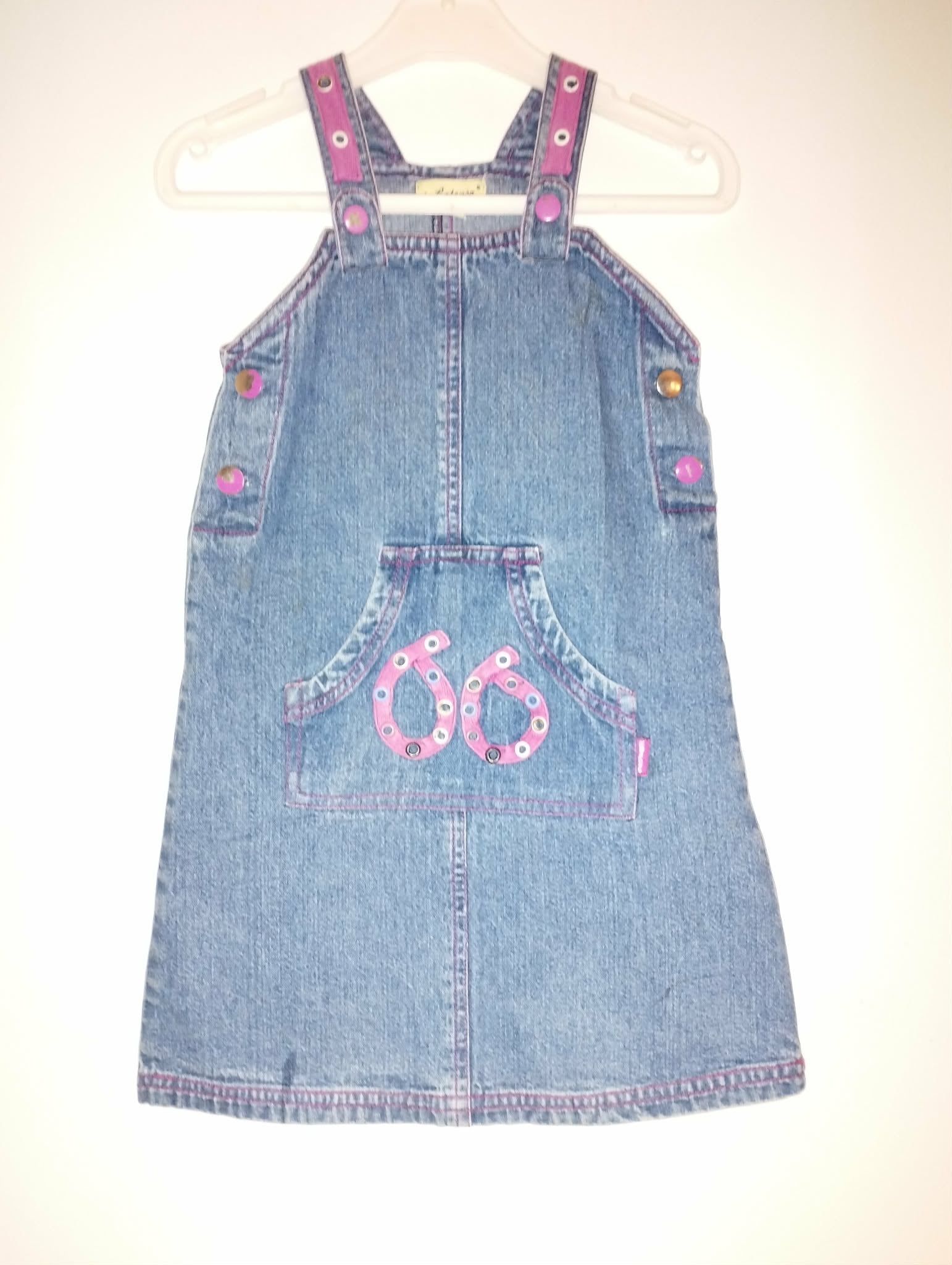 Robe Jean Bretelles "In Extenso" 6 Ans