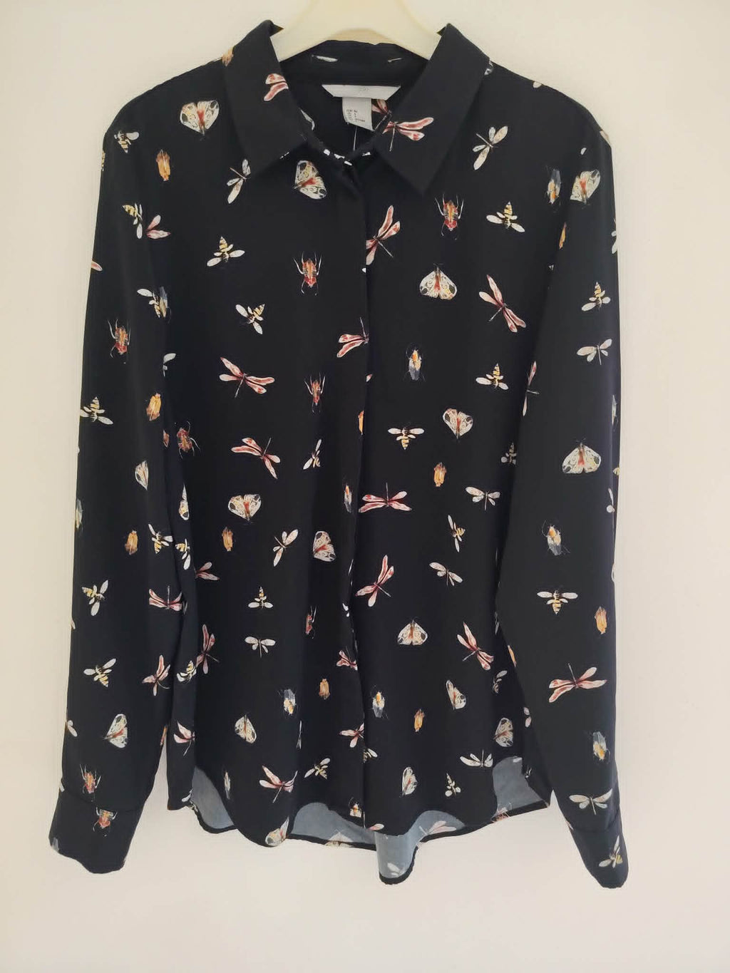 Chemise Manches Longues Noir "H&M" 38/M