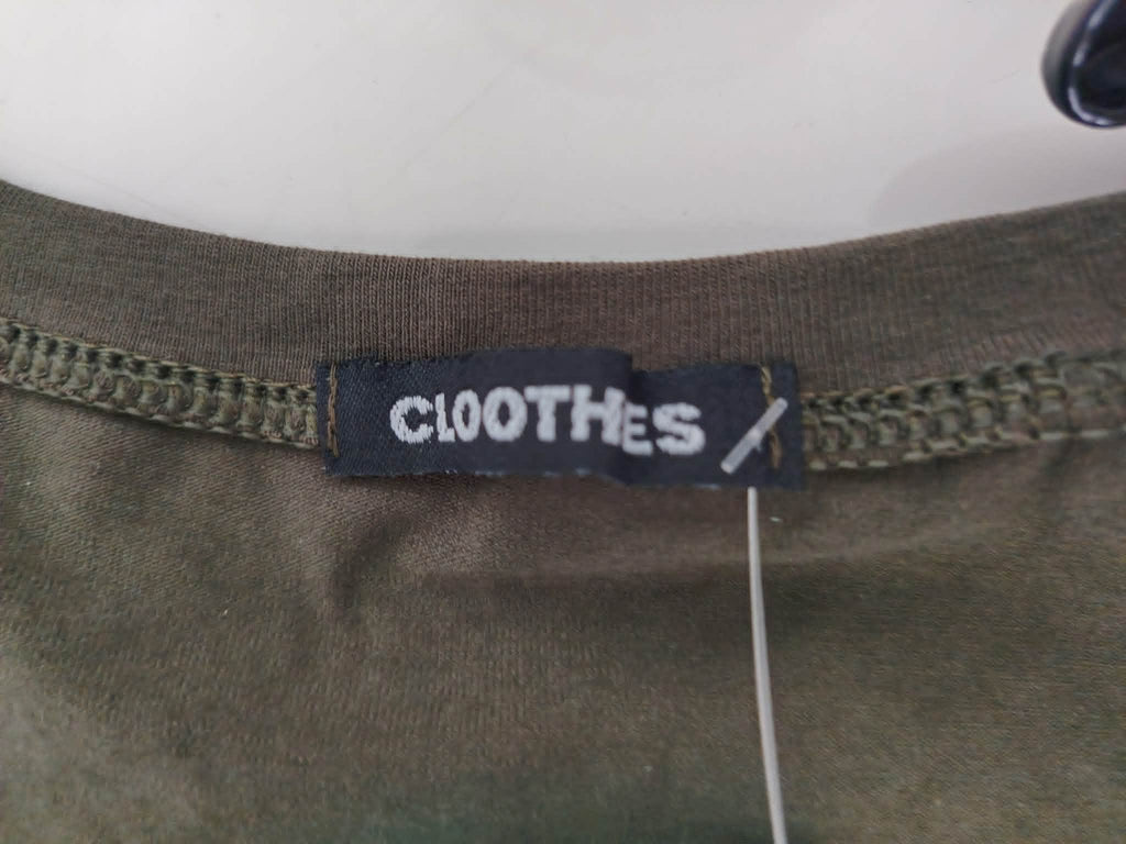 Tee-Shirt Kaki Manches Courtes "Cloothes" 38-40/M