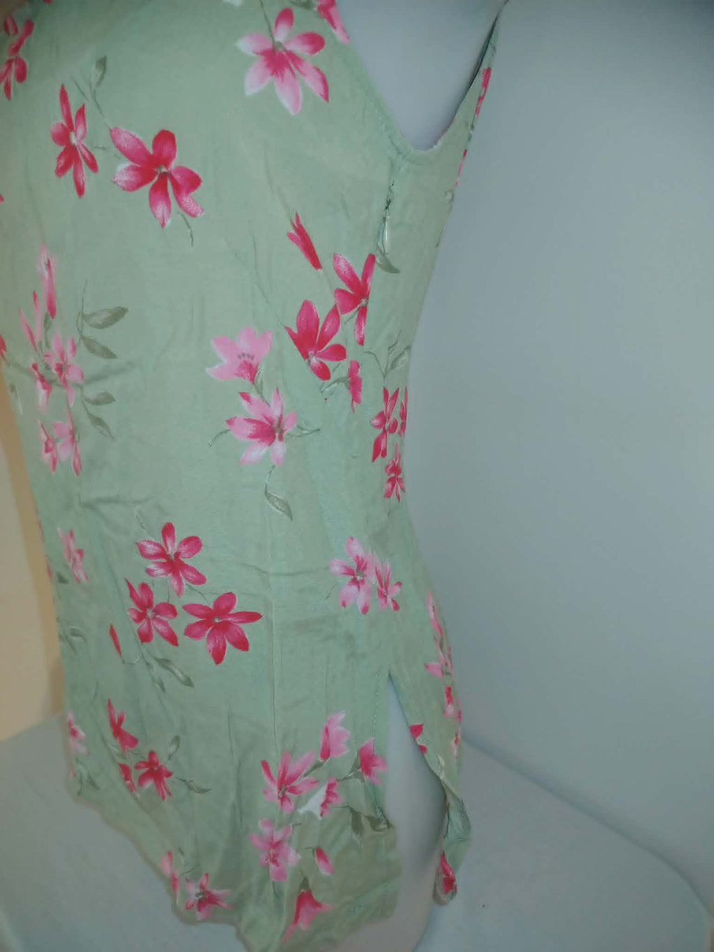 Haut Vert Fleuri Manches Courtes "Burton" 38/M