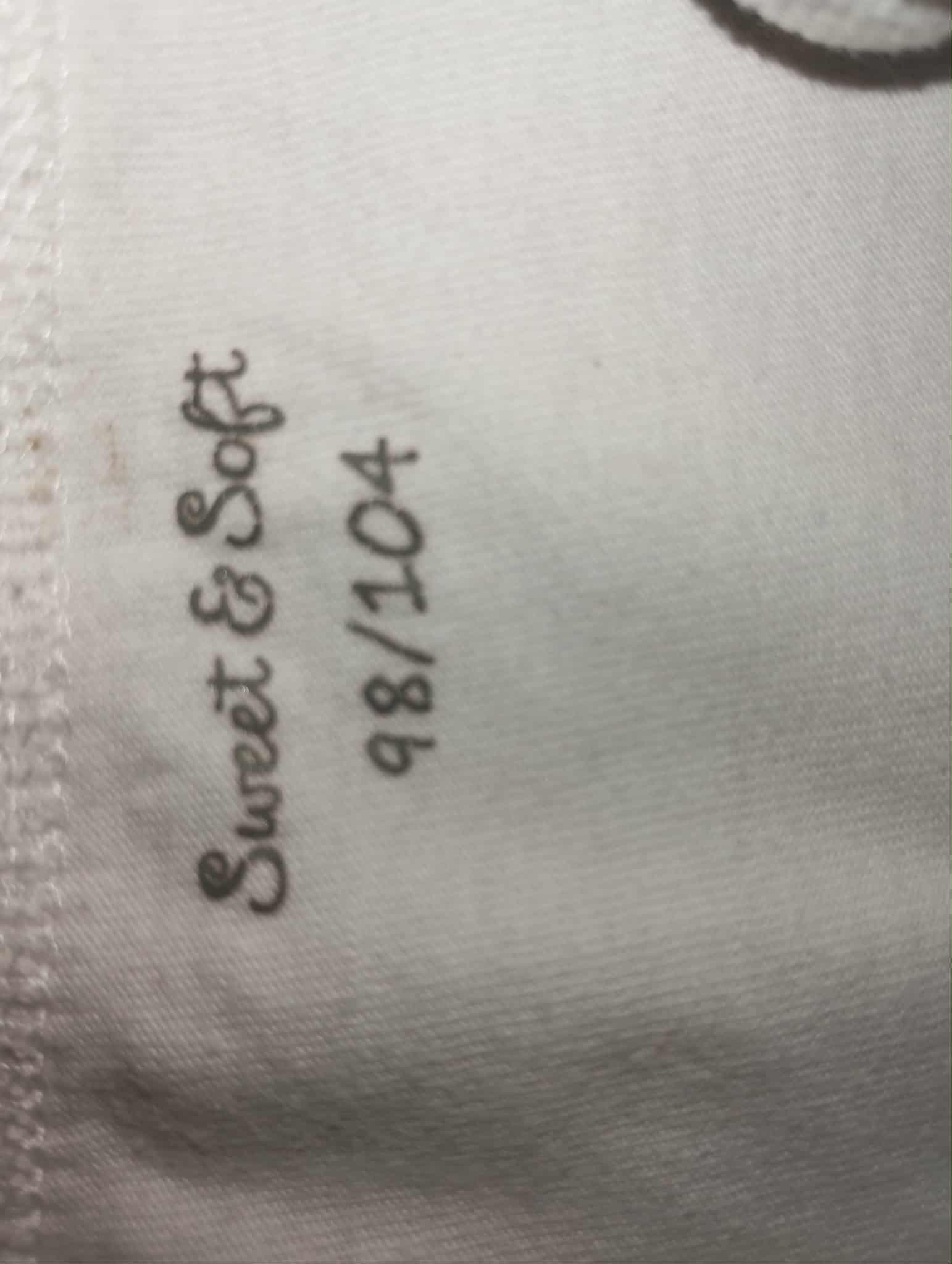 Body Corps Blanc "Sweat & Soft" 3/4 Ans