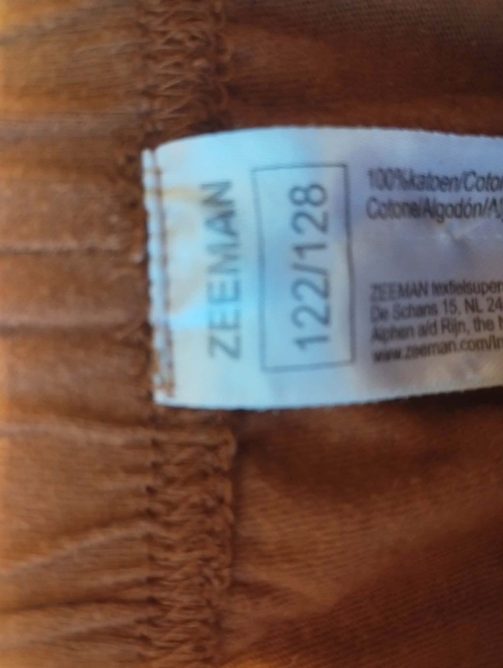 Short Marron Fluide "Zeeman" 7/8 Ans