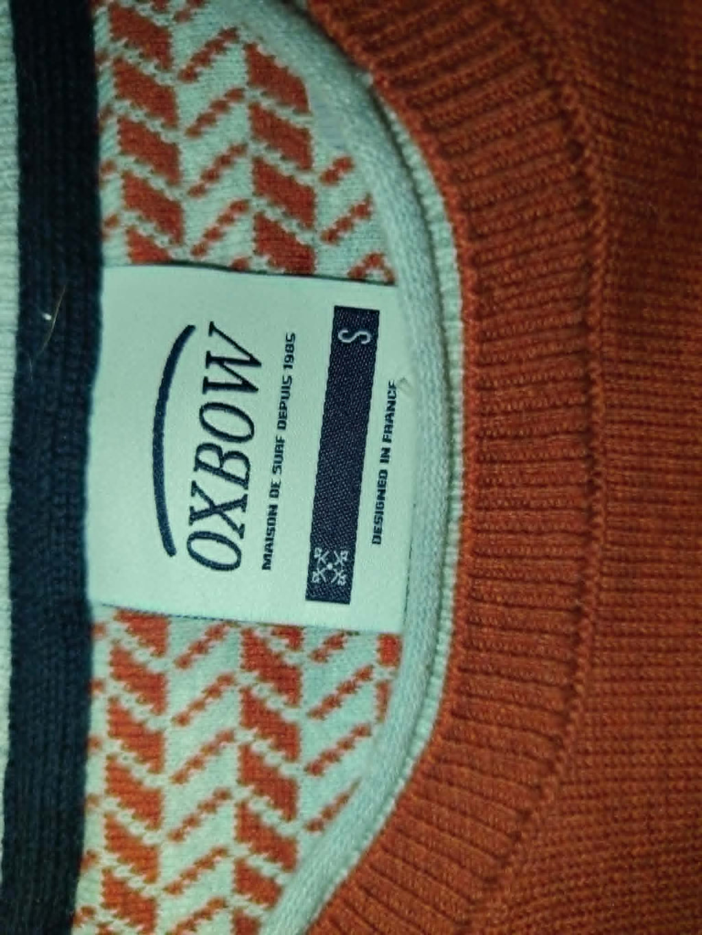 Pull Léger Orange "Oxbow" 36/S