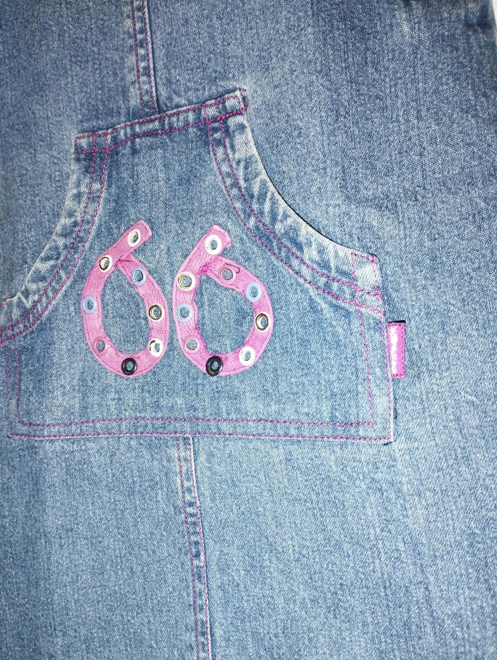 Robe Jean Bretelles "In Extenso" 6 Ans
