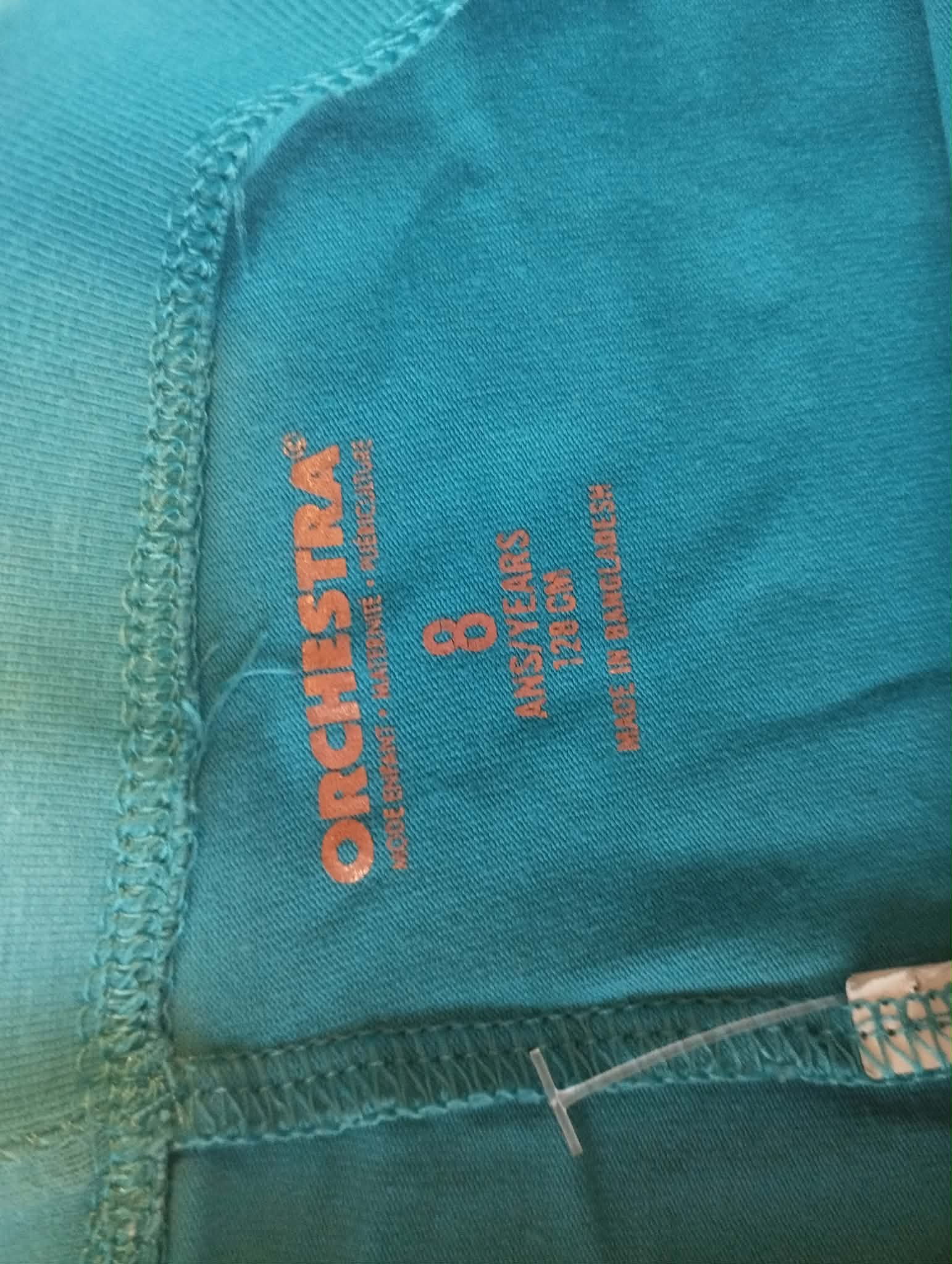 Legging Turquoise "Orchestra" 8 Ans
