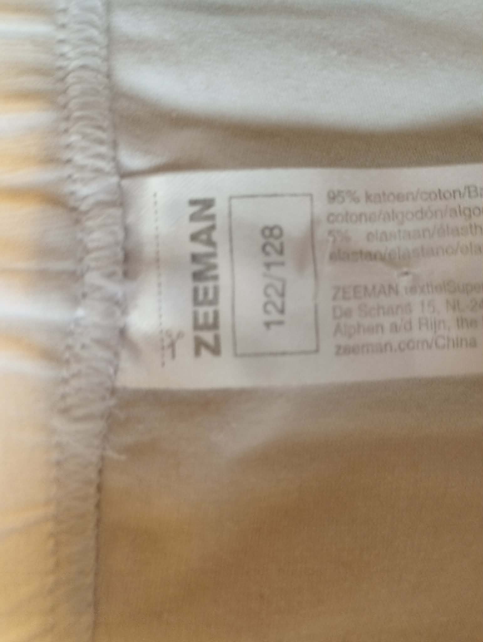 Legging Pantacourt Blanc "Zeeman" 7/8 Ans