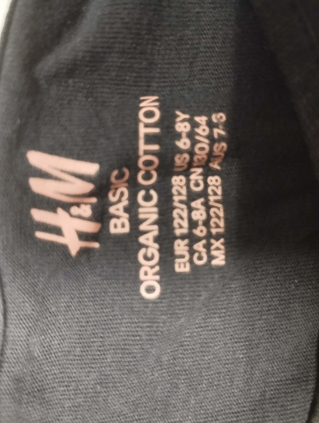 Tee-Shirt Manches Courtes "H&M" 7/8 Ans