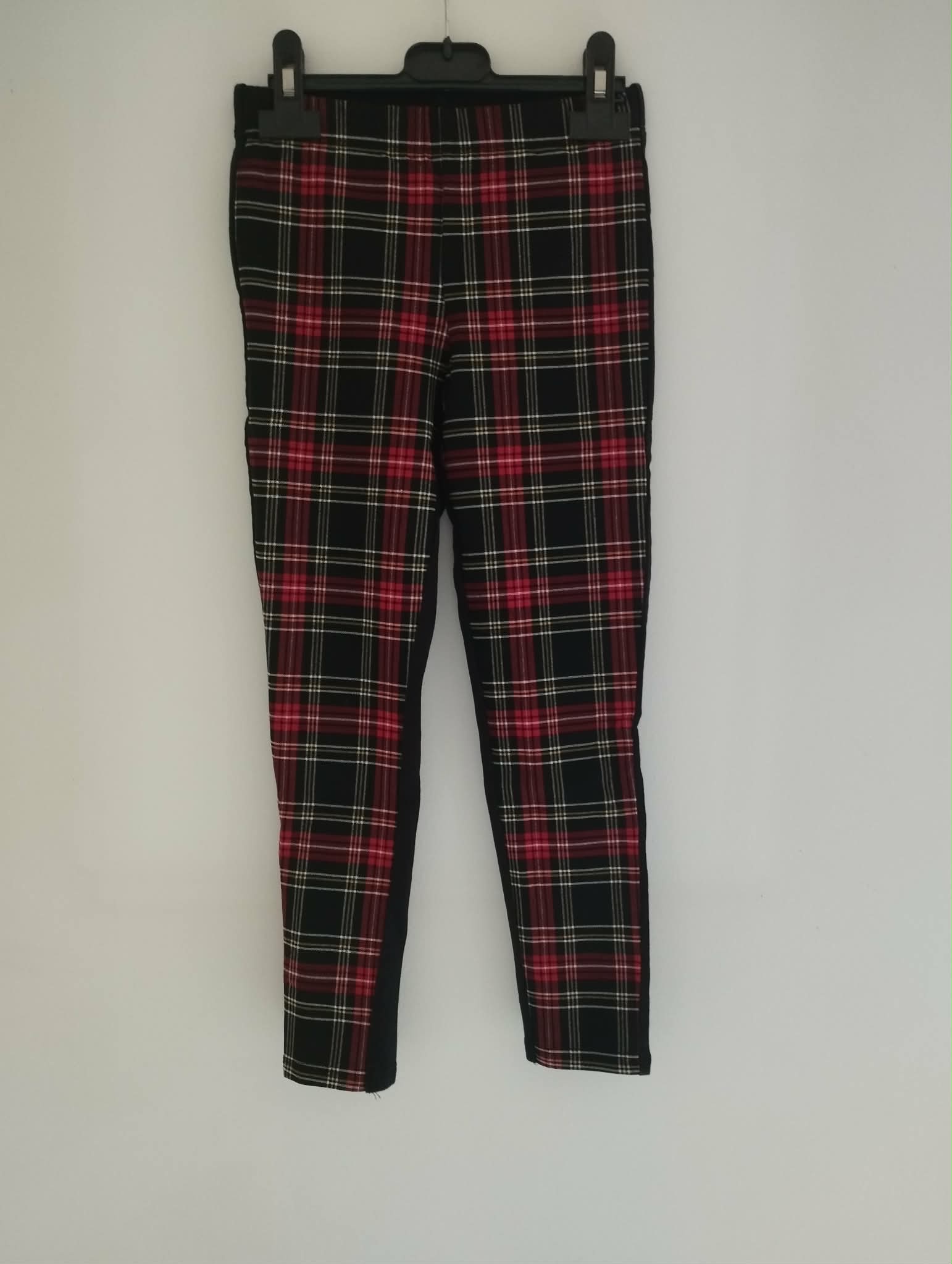 Legging Noir et Ecossais "Calzedonia" 7/8 Ans