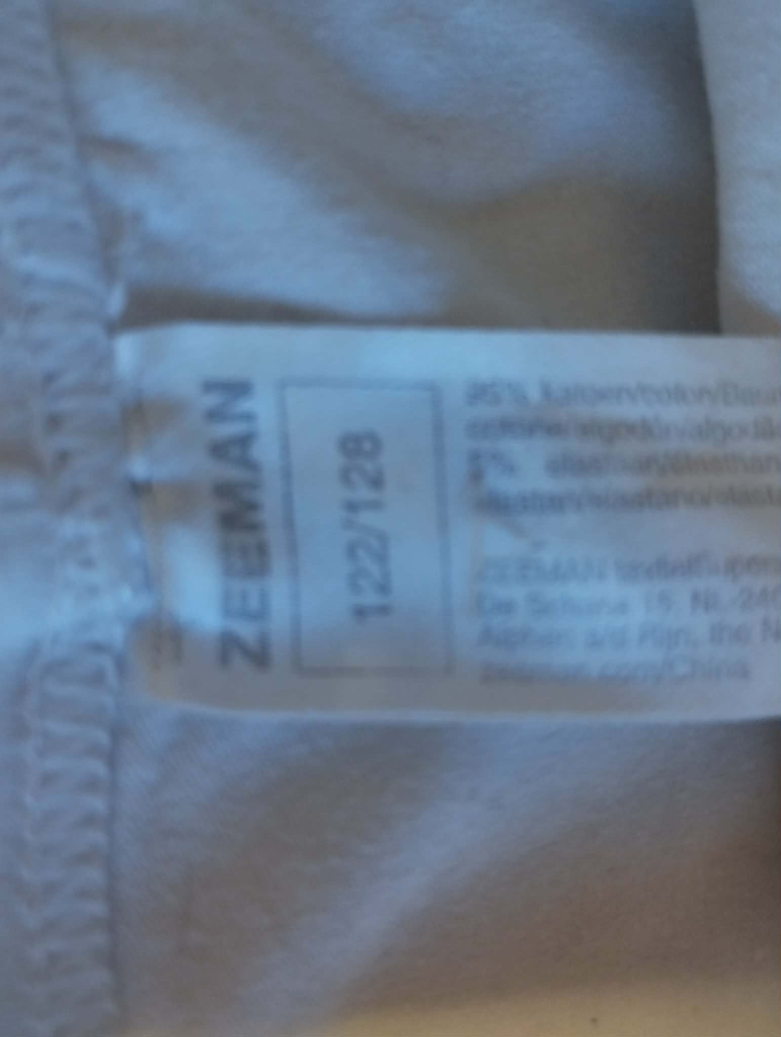 Short Cycliste Blanc "Zeeman" 7/8 Ans