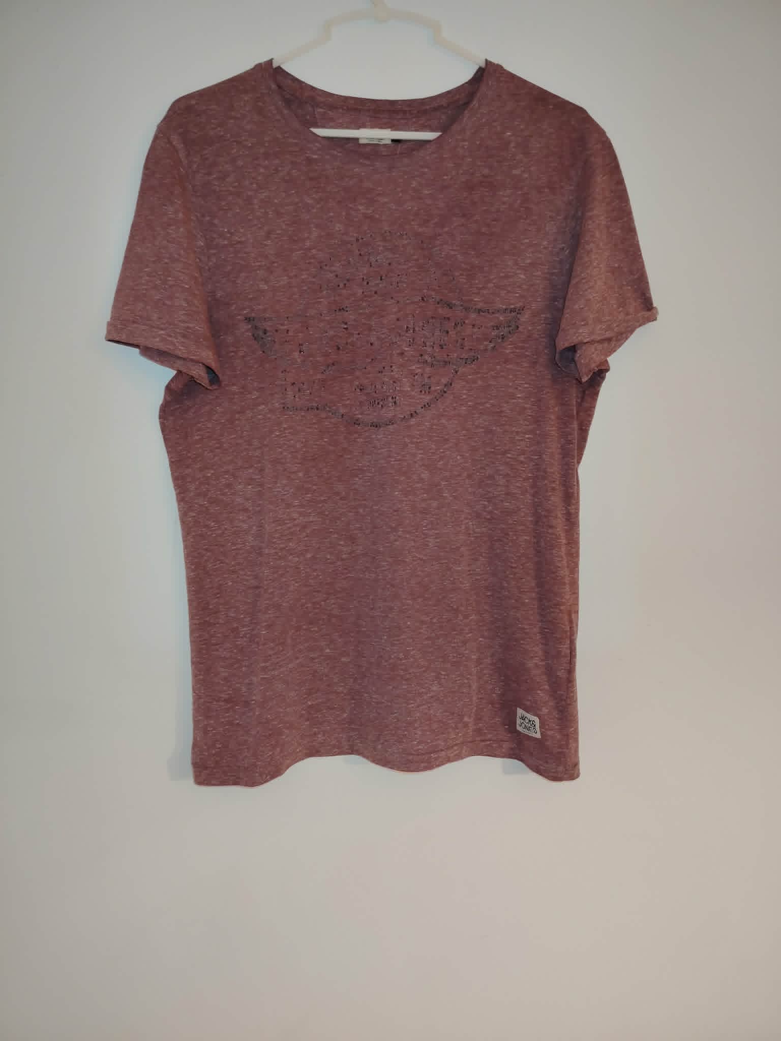 Tee-Shirt Manches Courtes Bordeaux "Jack & Jones" 36/S