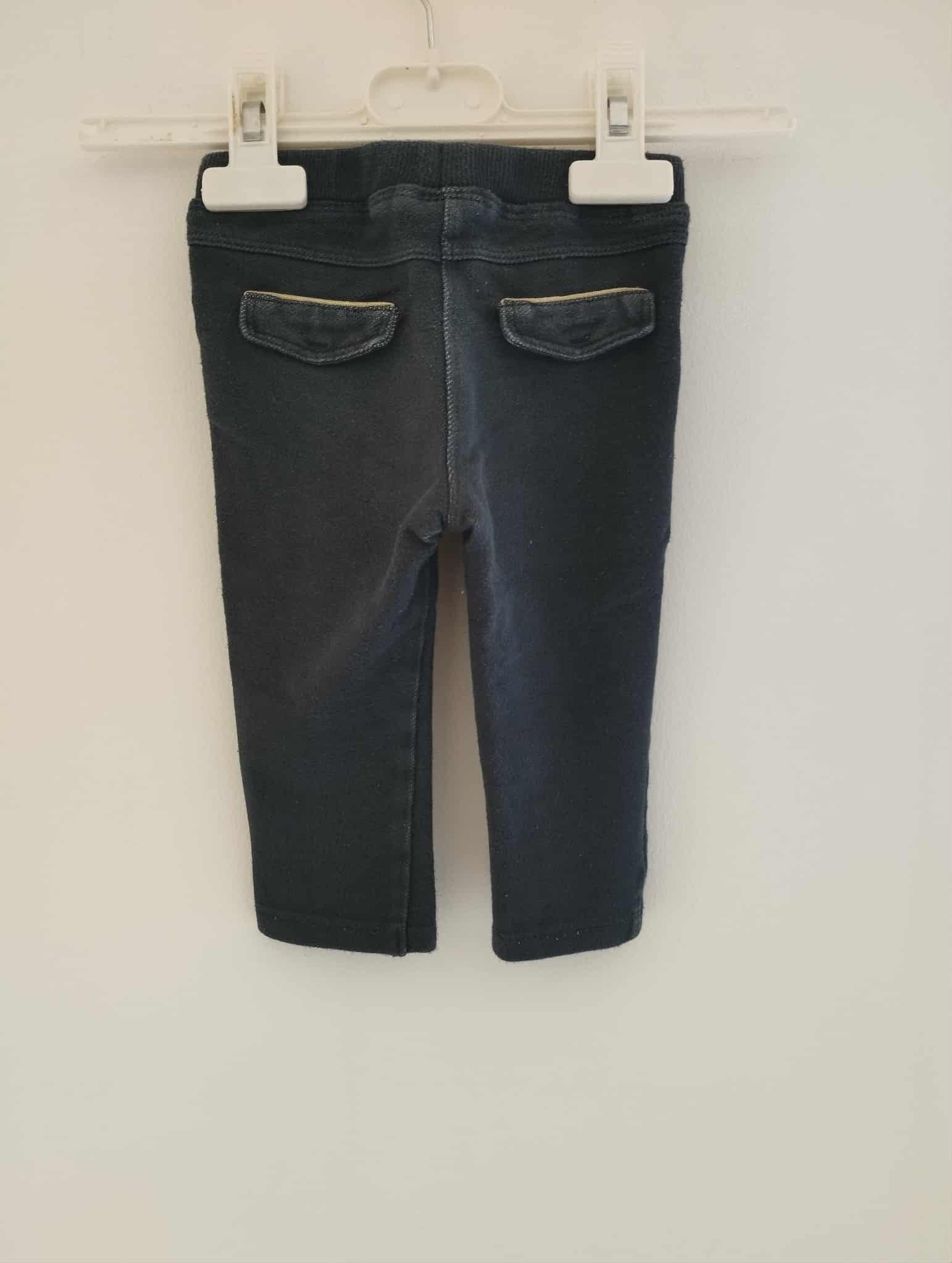 Jogging Basic Bleu Marine "Grain de Blé" 12 Mois