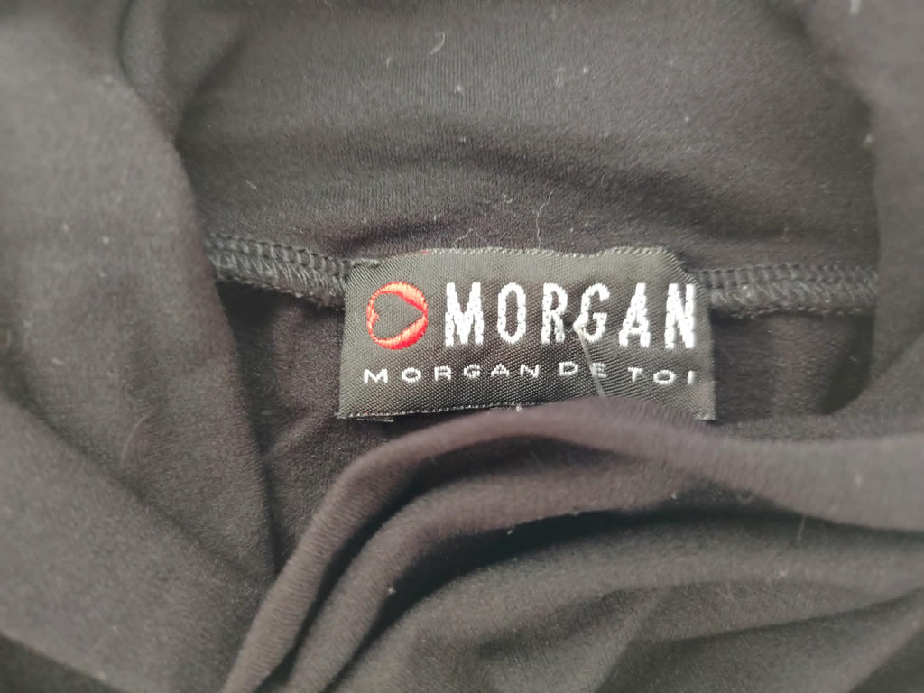 Tee-Shirt Col Roulé Noir "Morgan" 38/M