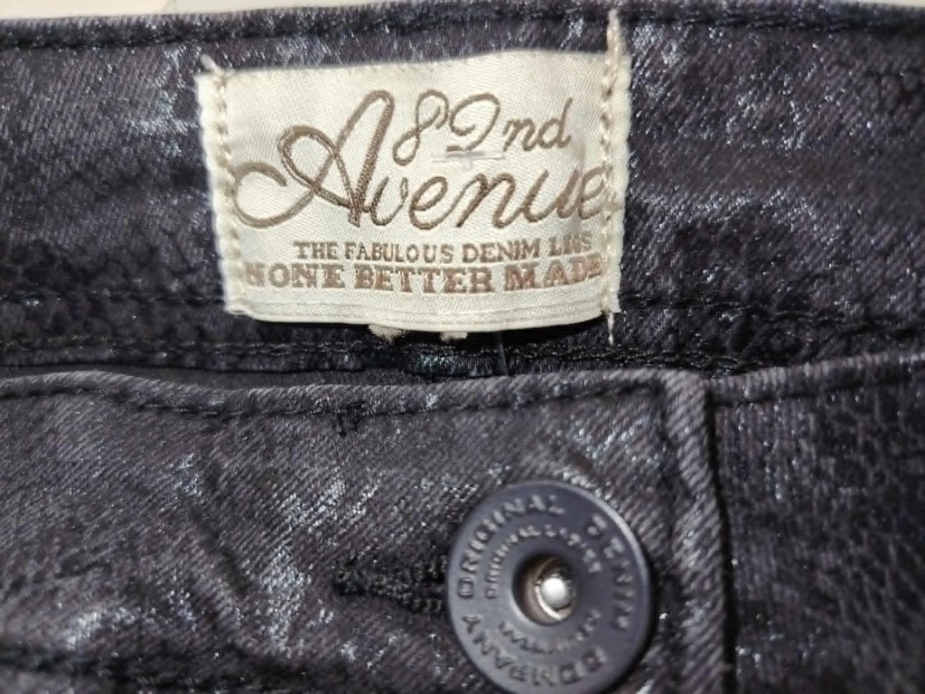 Jean Slim Noir Effet Serpent  "82 nd Avenue" 38/M