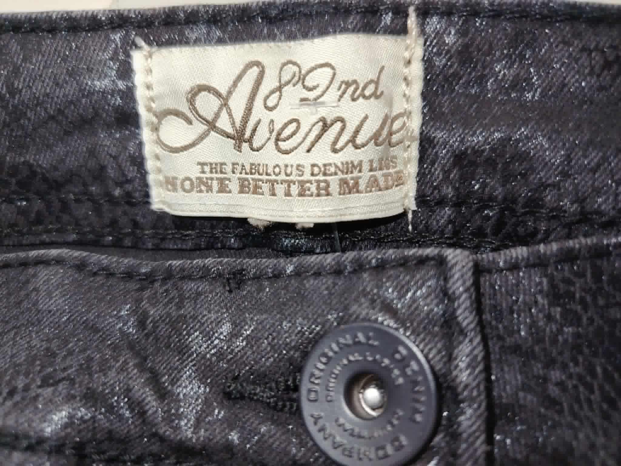 Jean Slim Noir Effet Serpent  "82 nd Avenue" 38/M