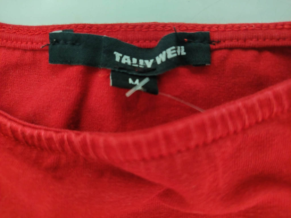 Tee-Shirt Rouge Manches Longues "Tally Weil" 38/M